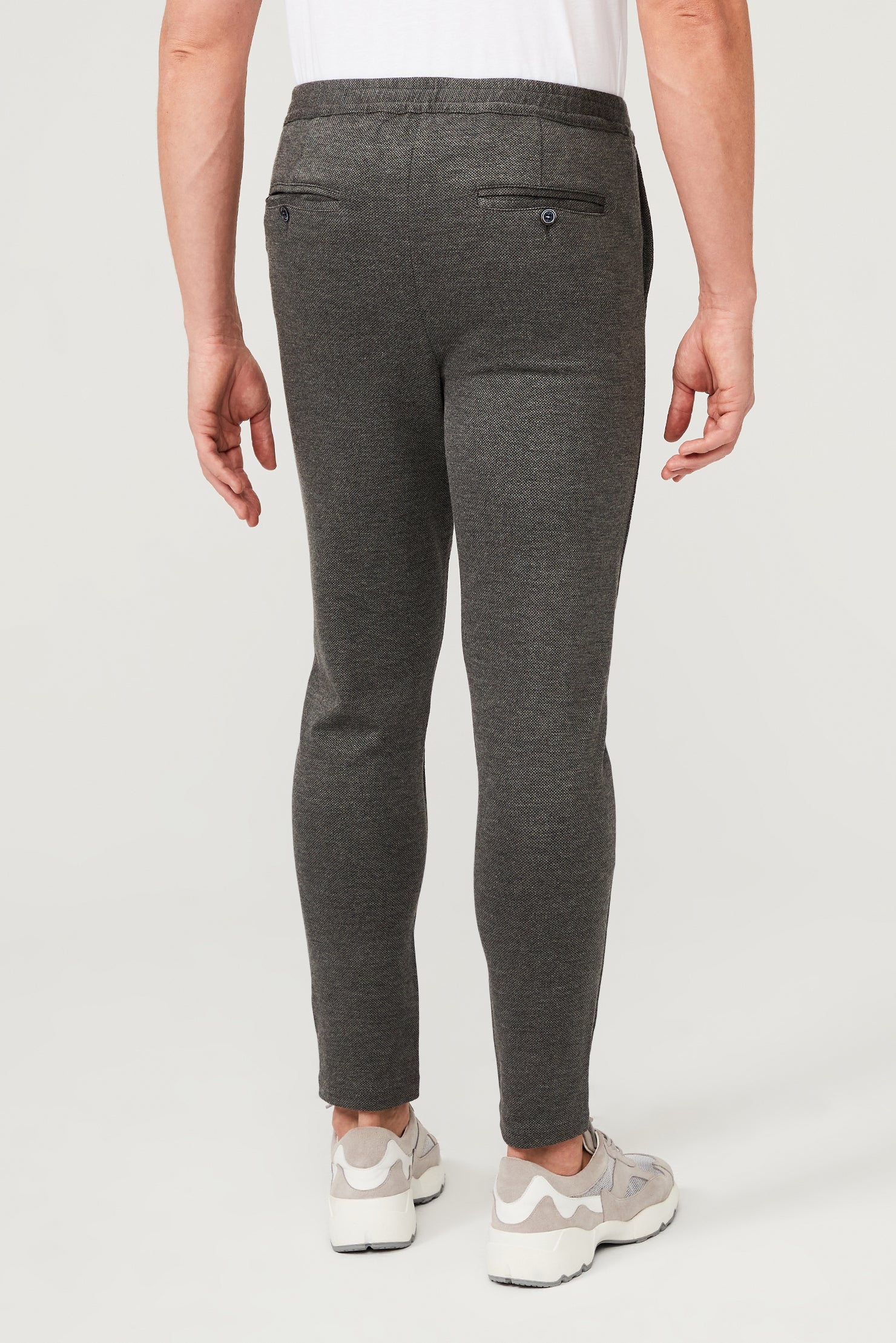 Orta Füme Slim Fit Dar Kesim Jogger Pantolon - Image 3