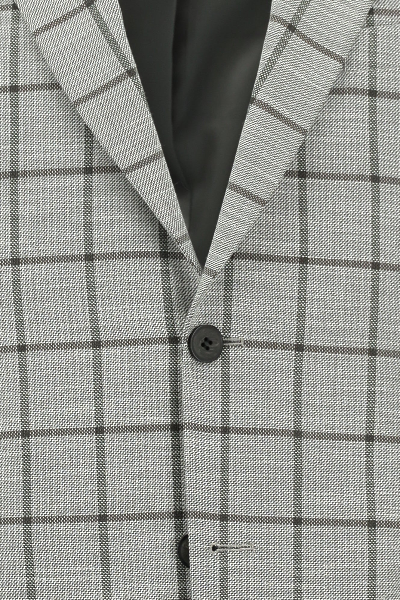 Orta Füme 7 Drop Slim Fit Dar Kesim Kareli Kombinli Takım Elbise - Image 4