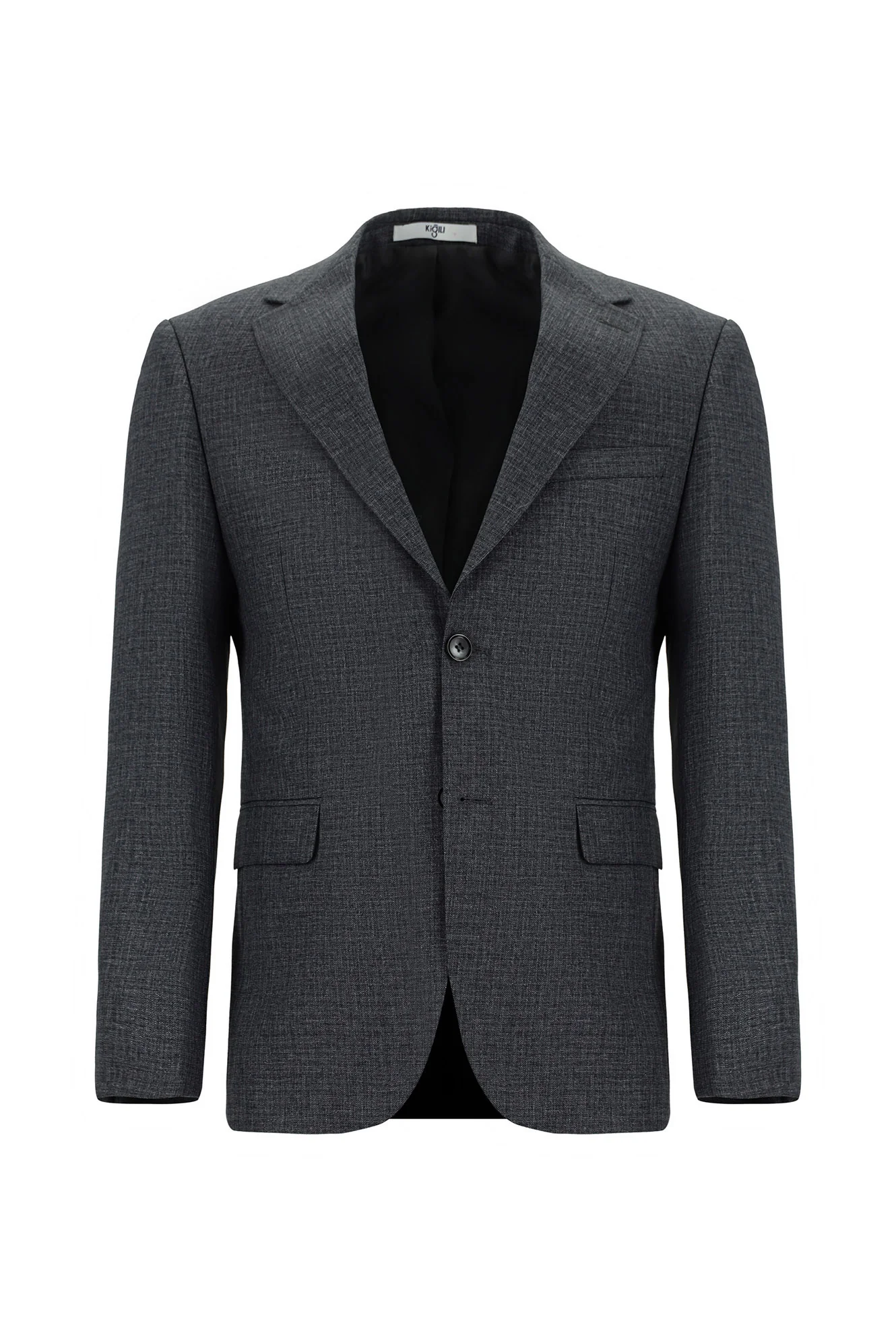 Orta Füme 7 Drop Slim Fit Dar Kesim Takım Elbise - Image 2