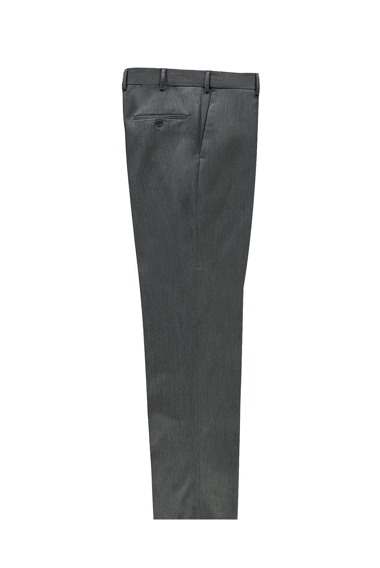 Orta Füme 7 Drop Slim Fit Dar Kesim Likralı Klasik Kumaş Pantolon