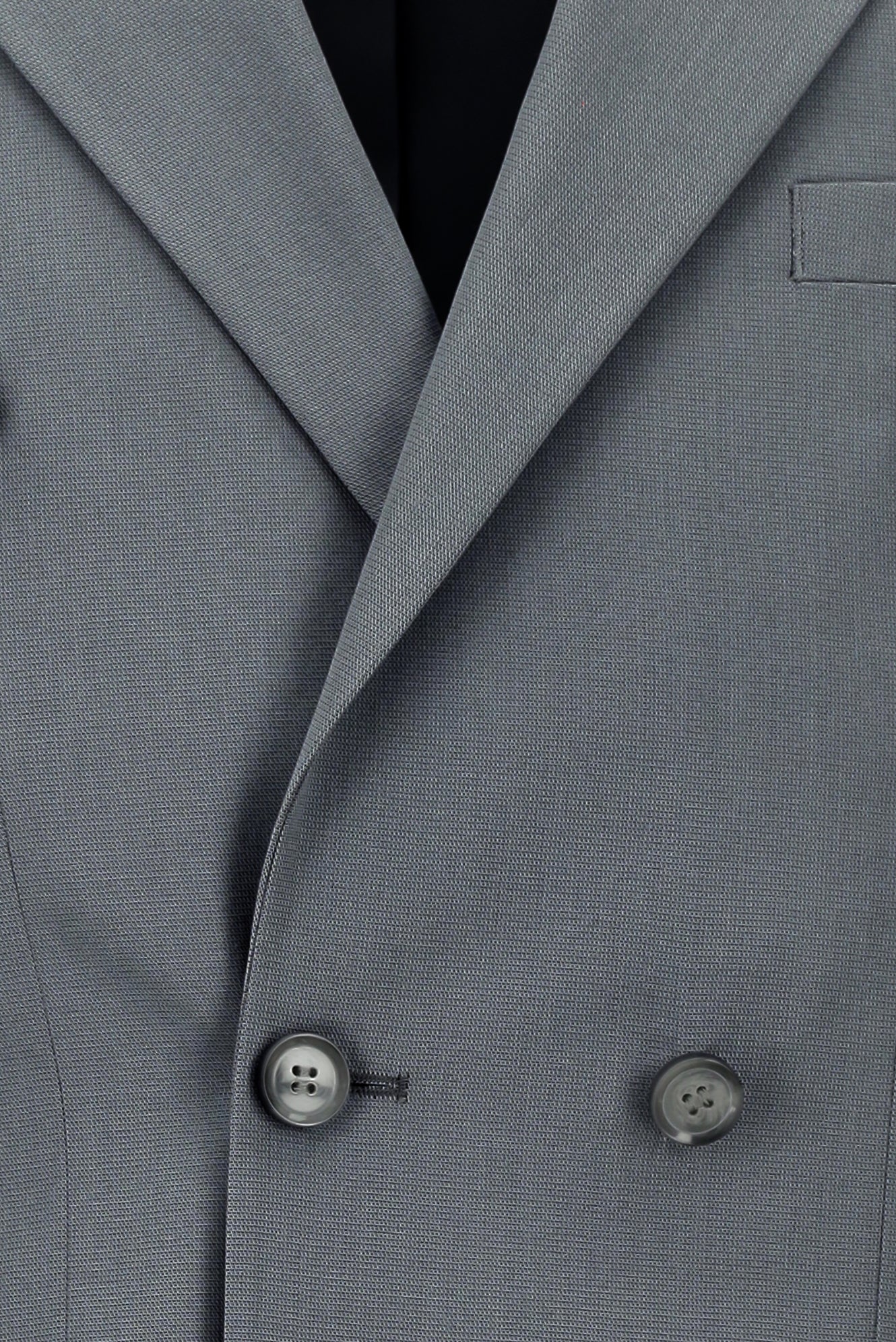 Orta Füme 7 Drop Slim Fit Dar Kesim Pamuklu Lyocell Kruvaze Takım Elbise - Image 4