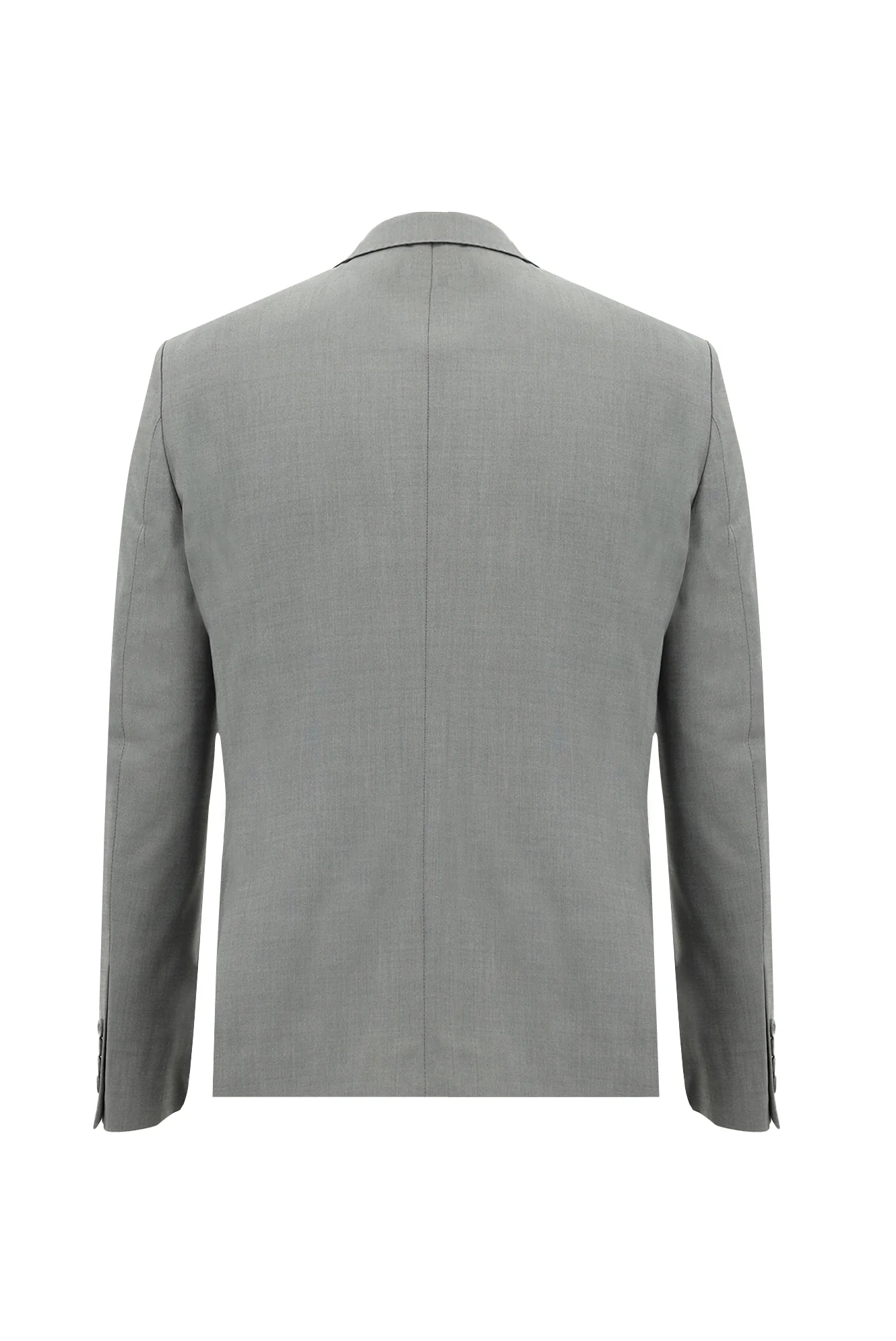 Orta Füme 7 Drop Slim Fit Dar Kesim Yünlü Takım Elbise - Image 3