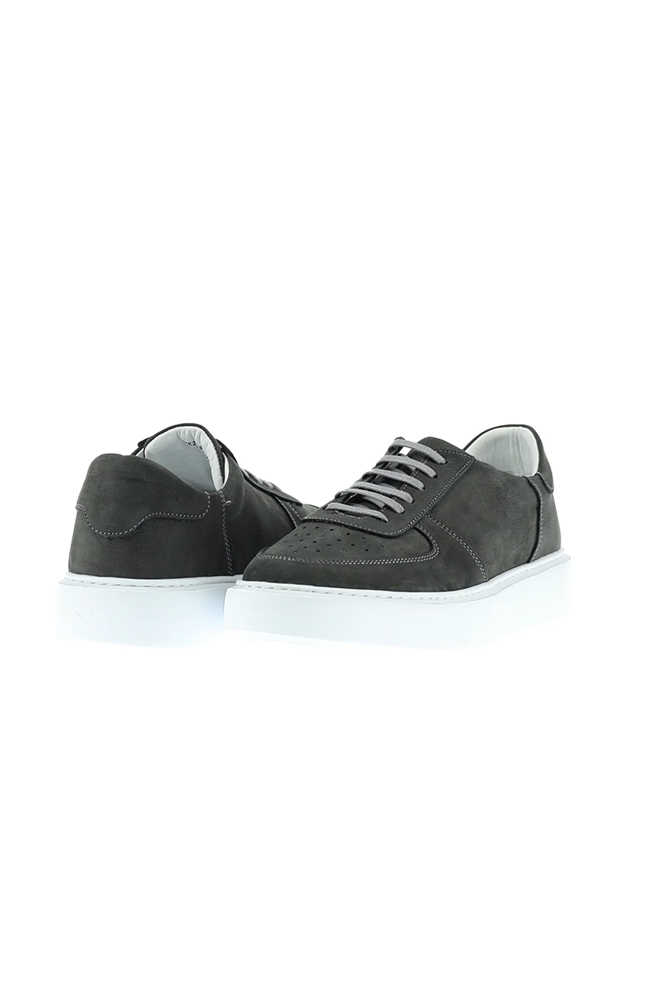 Orta Füme Sneaker Deri Ayakkabı