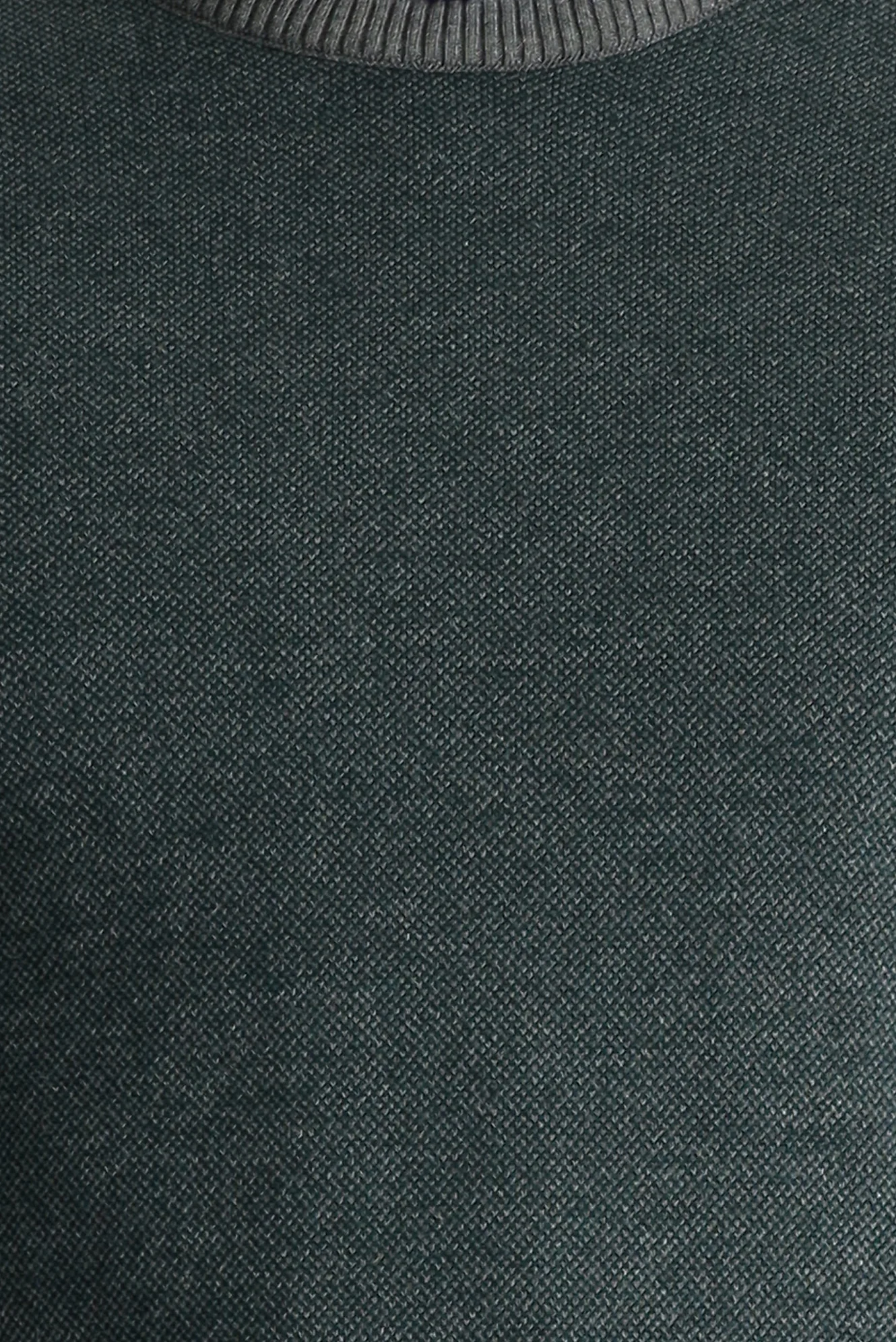 Orta Gri Bisiklet Yaka Slim Fit Dar Kesim Desenli Triko Kazak - Image 5
