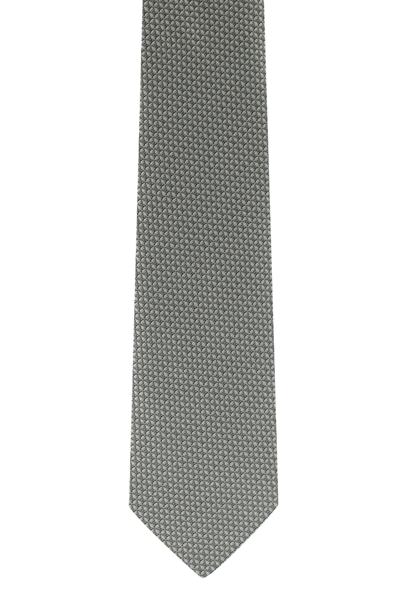 Orta Gri Desenli Kravat - Image 2
