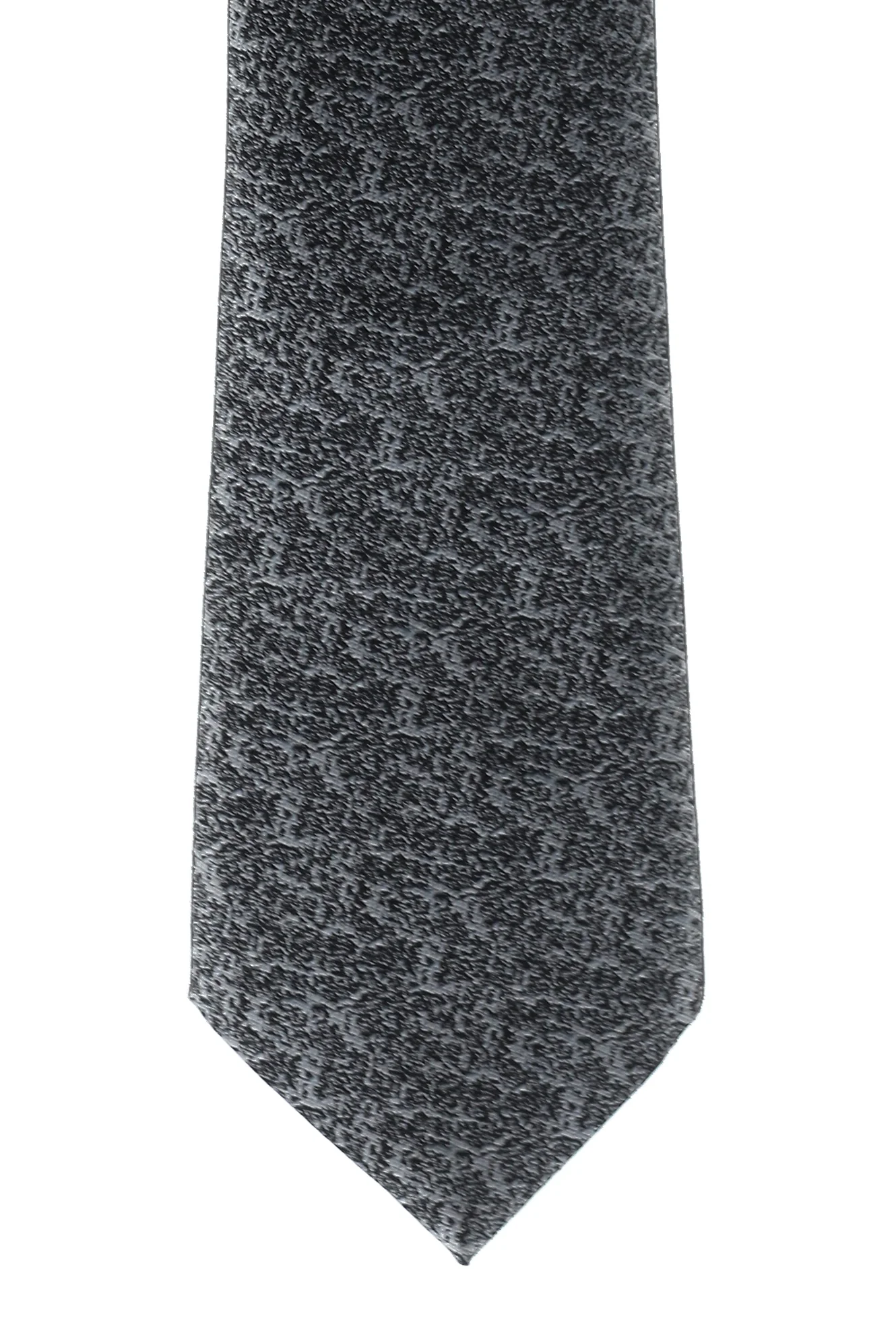 Orta Gri Desenli Kravat - Image 2