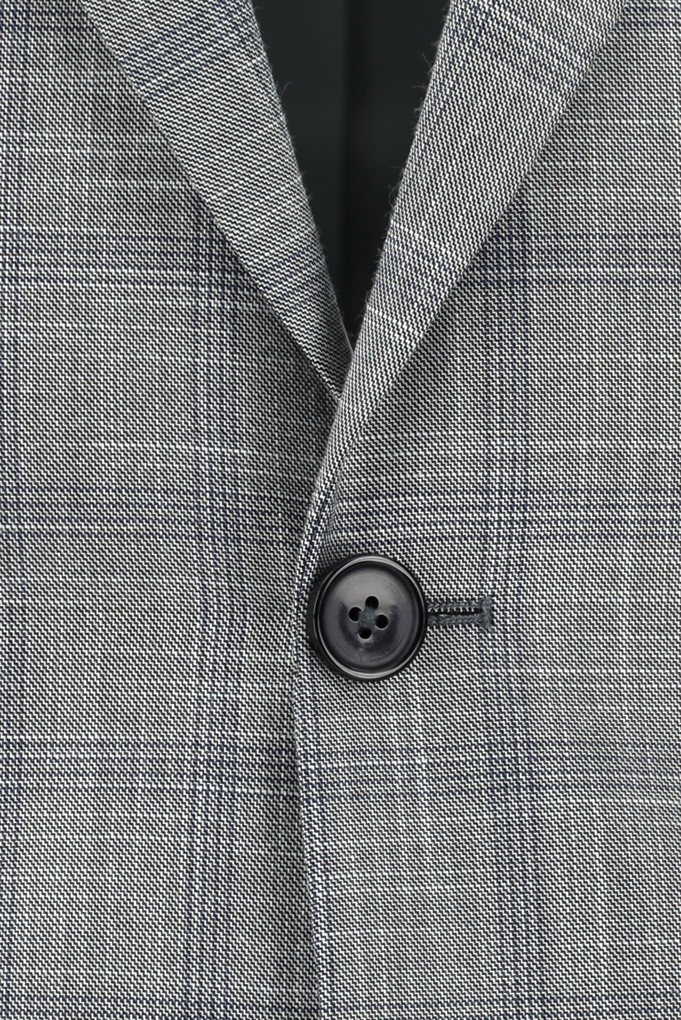 Orta Gri 7 Drop Slim Fit Dar Kesim Ekose Takım Elbise - Image 4