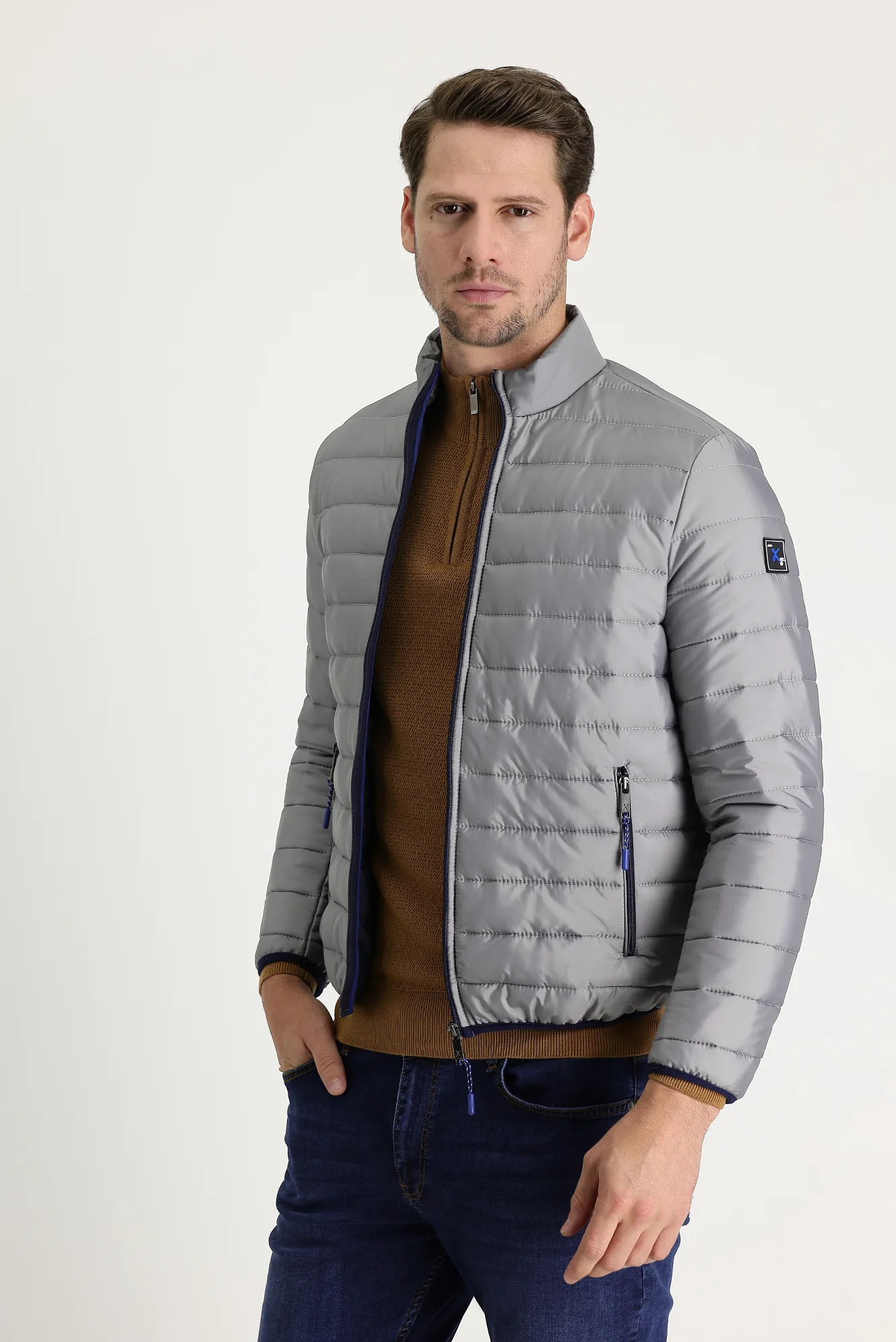 Orta Gri Kapitone Spor Mont