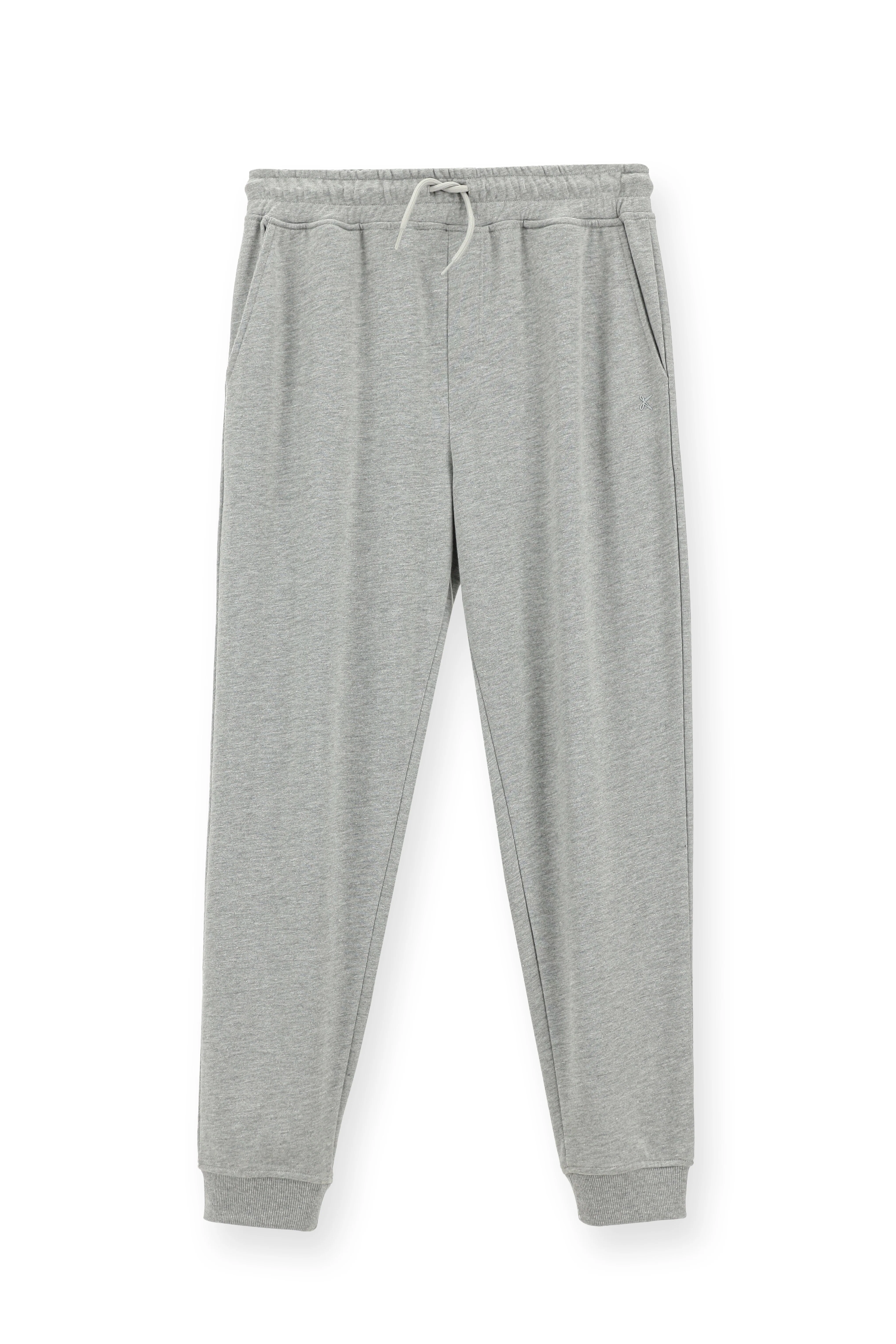 Orta Gri Melanj Pamuk Sweatpant / Eşofman Altı - Image 7