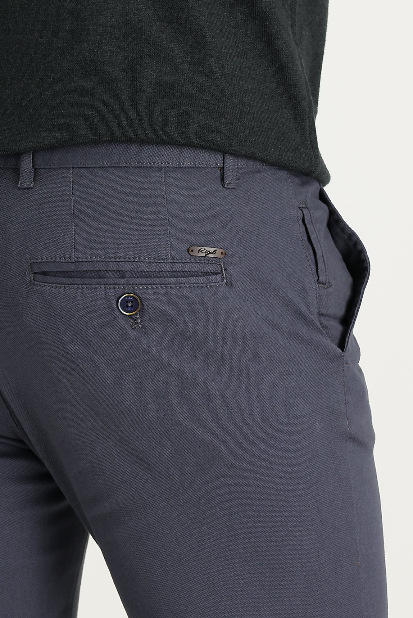 Orta Gri Regular Fit Standart Kesim Regularfıt Desenli Spor Pantolon - Image 4