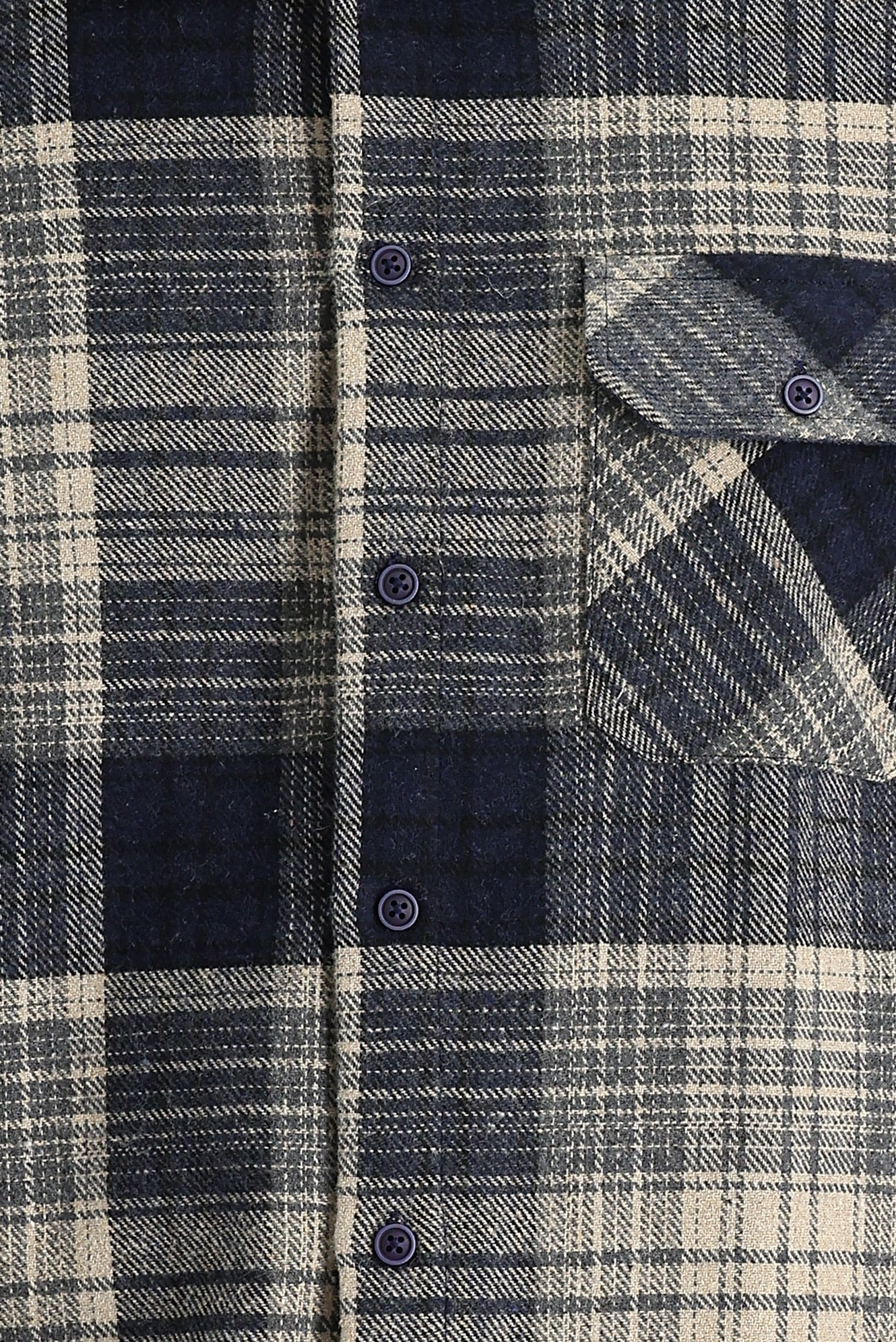 Orta Gri Regular Fit Ekose Shacket Oduncu Gömlek - Image 4