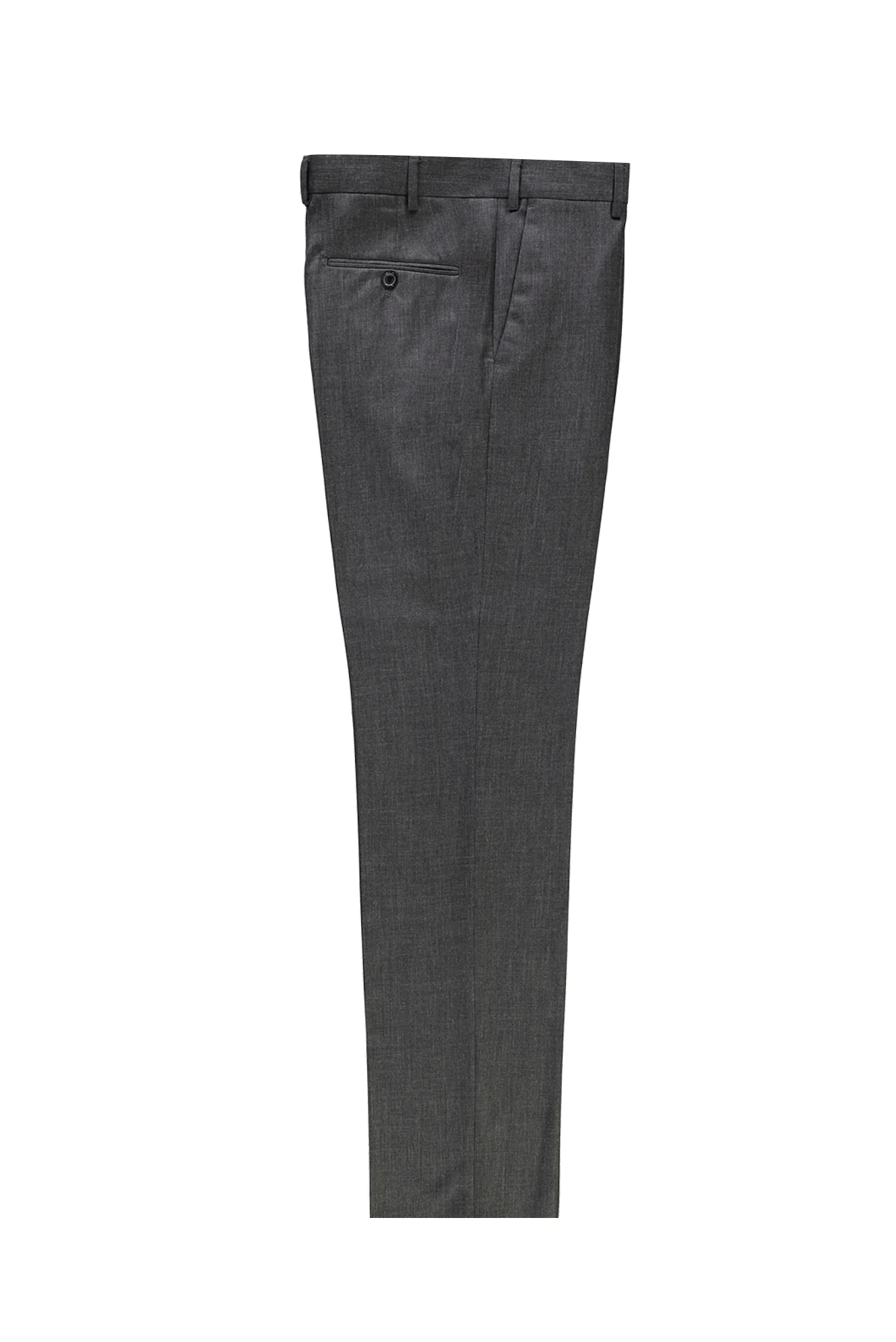 Orta Gri 6 Drop Regular Fit Standart Kesim Klasik Kumaş Pantolon