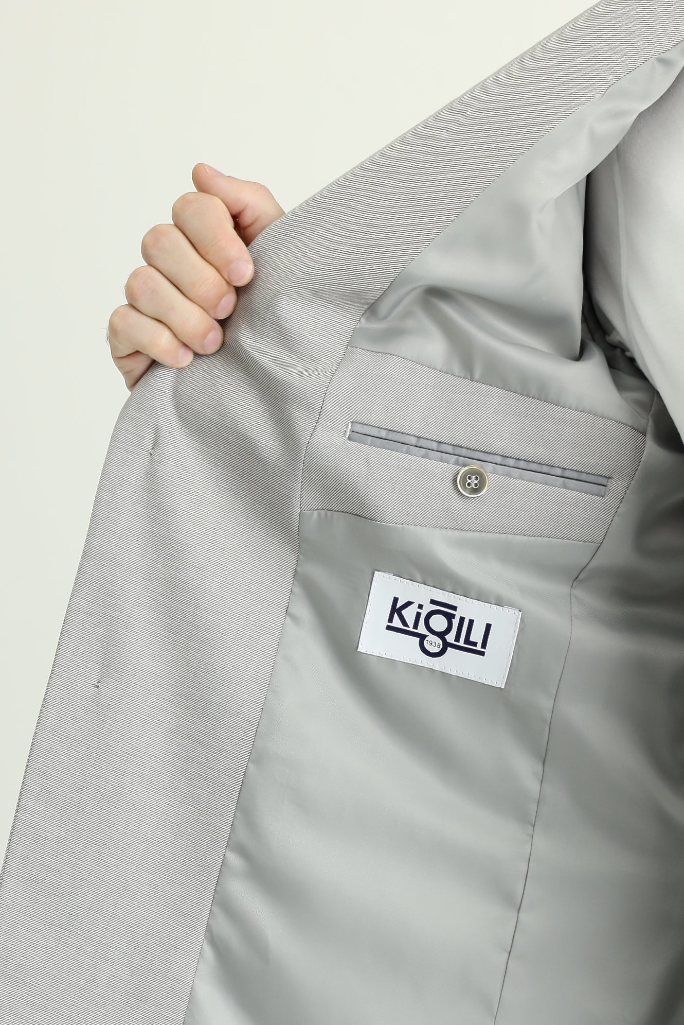 Orta Gri 6 Drop Regular Fit Standart Kesim Yünlü Desenli Klasik Ceket - Image 5