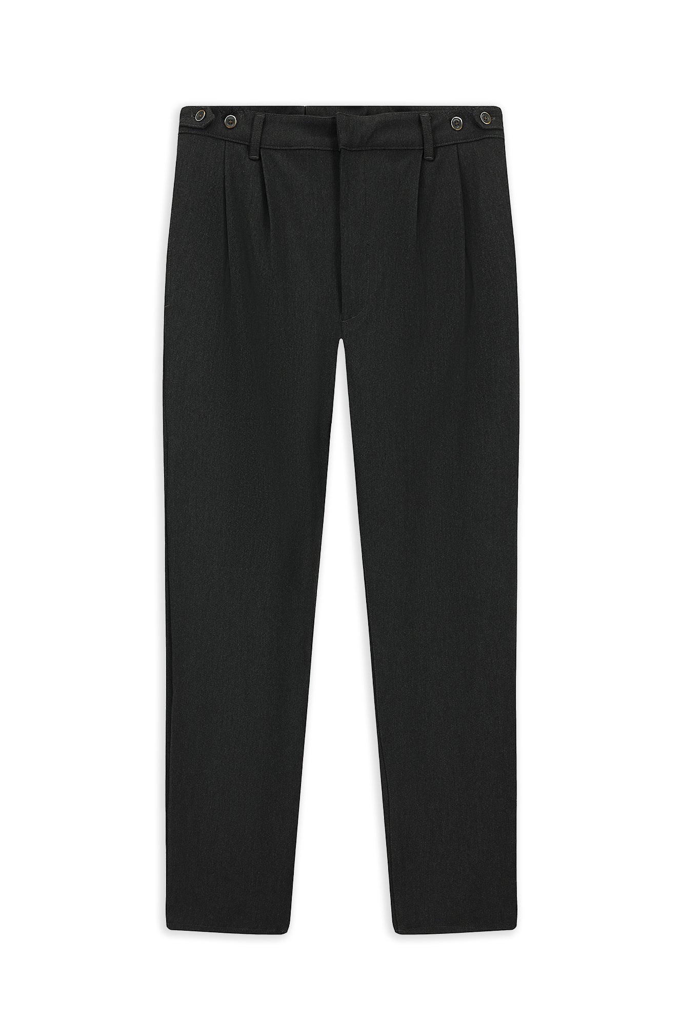 Orta Gri Slim Fit Dar Kesim Likralı Kanvas / Chino Pantolon - Image 5