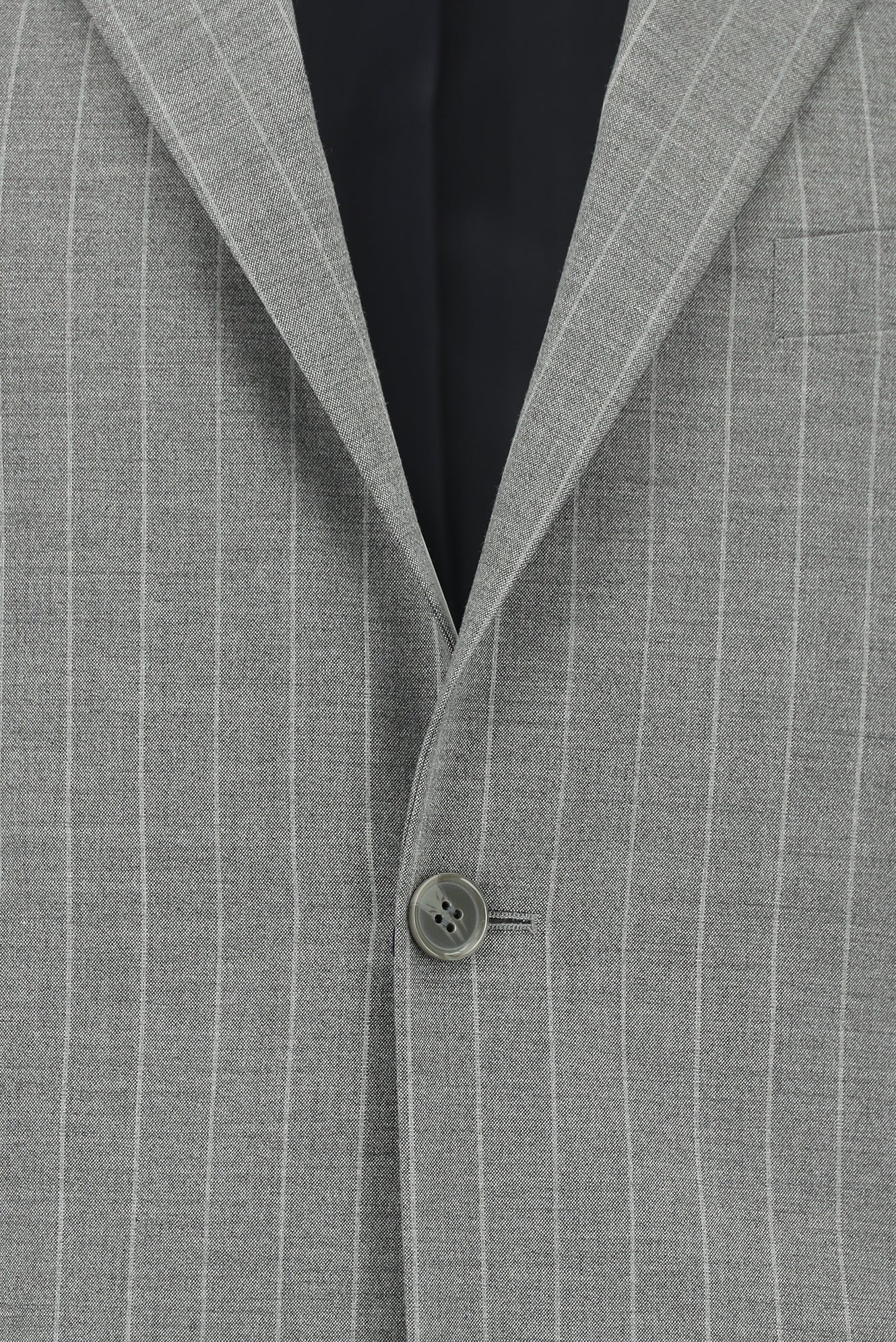 Orta Gri 4 Drop Relaxed Fit Rahat Kesim Çizgili Takım Elbise - Image 4