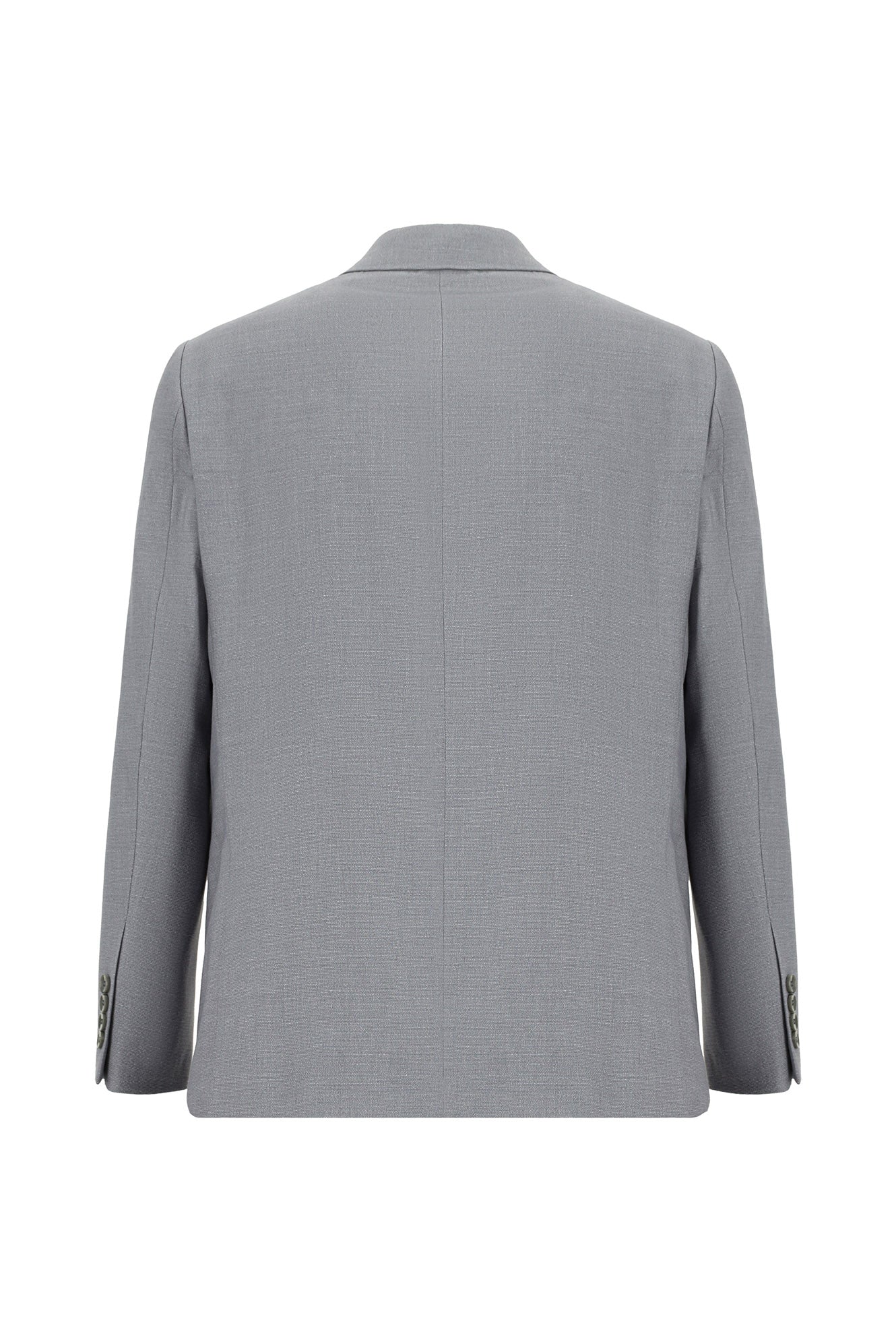 Orta Gri 4 Drop Relaxed Fit Rahat Kesim Desenli Takım Elbise - Image 3