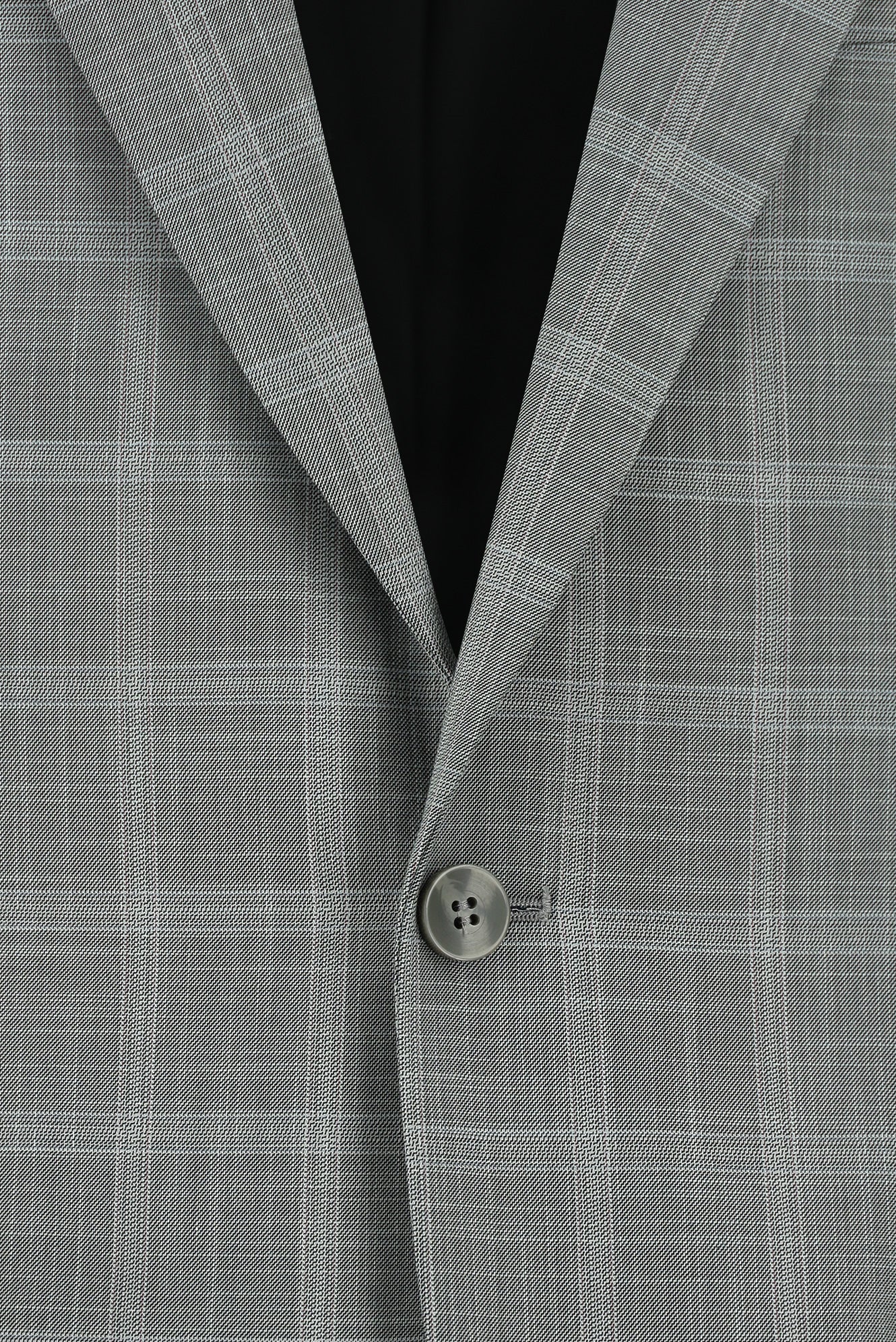 Orta Gri 4 Drop Relaxed Fit Rahat Kesim Ekose Takım Elbise - Image 4