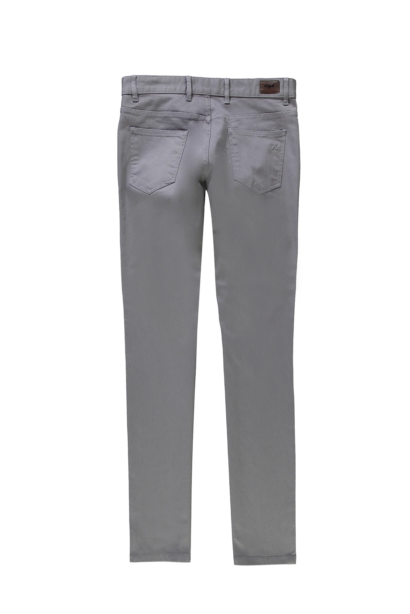 Orta Gri Relaxed Fit Rahat Kesim Likralı Kanvas / Chino Pantolon - Image 2