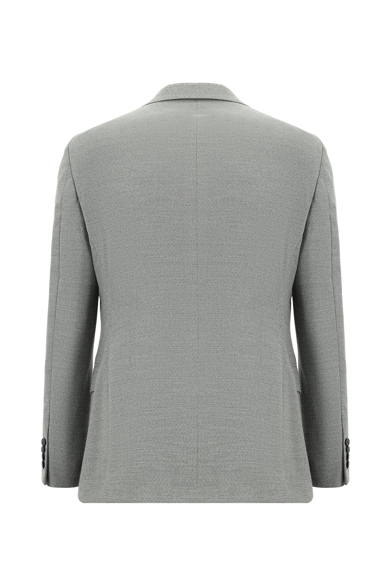 Orta Gri 7 Drop Slim Fit Dar Kesim Desenli Takım Elbise - Image 3