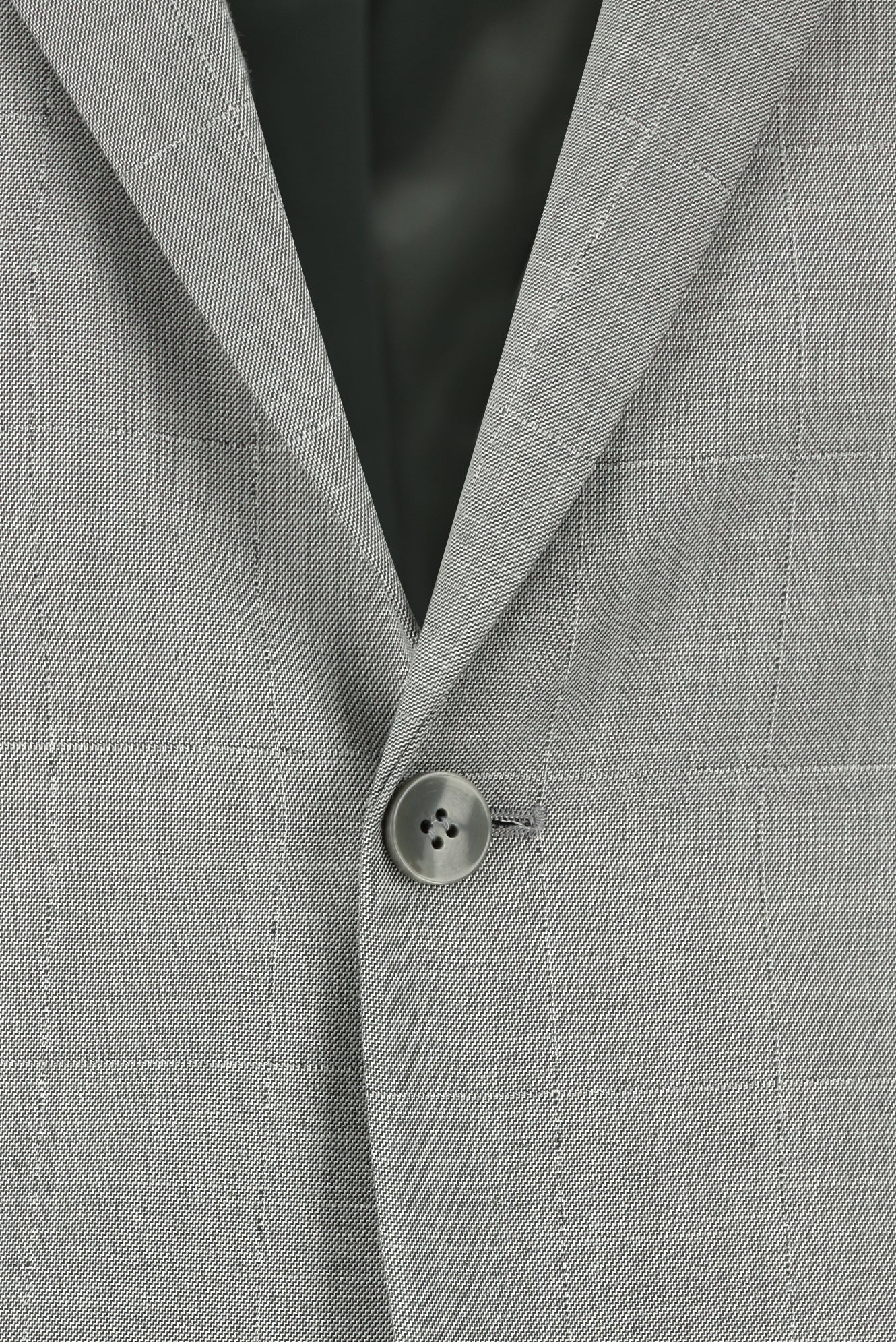 Orta Gri 7 Drop Slim Fit Dar Kesim Ekose Takım Elbise - Image 4