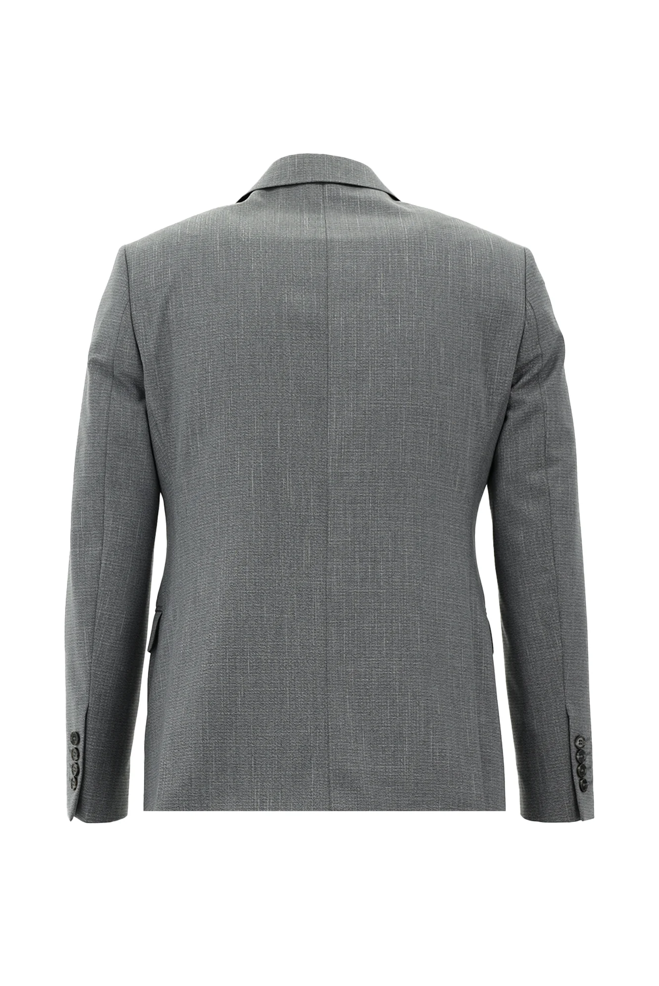 Orta Gri 7 Drop Slim Fit Dar Kesim Takım Elbise - Image 3