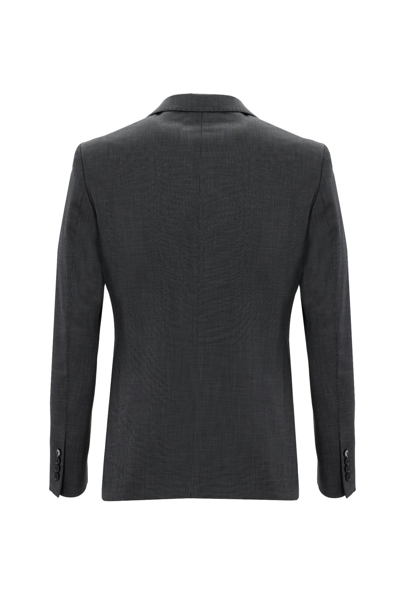 Orta Gri 7 Drop Slim Fit Dar Kesim Kuşgözü Takım Elbise - Image 3