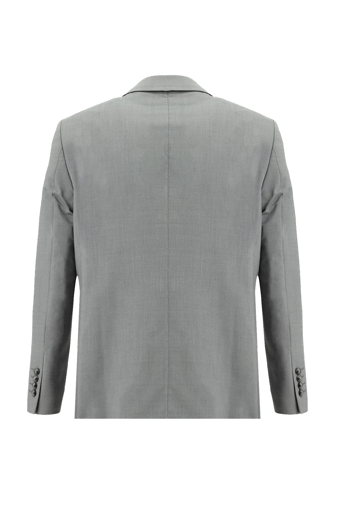 Orta Gri 7 Drop Slim Fit Dar Kesim Yünlü Takım Elbise - Image 3