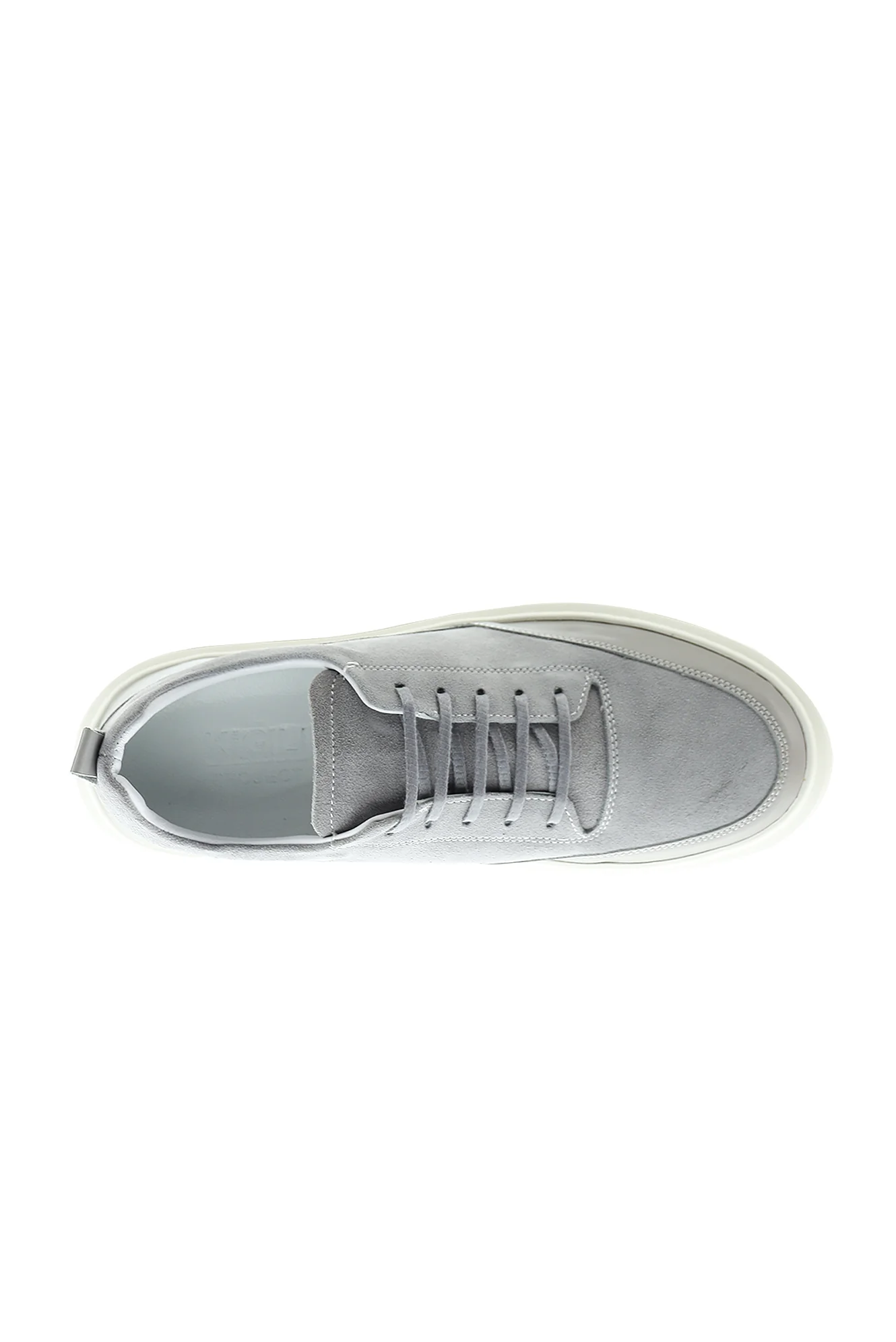 Orta Gri Sneaker Deri Ayakkabı - Image 6