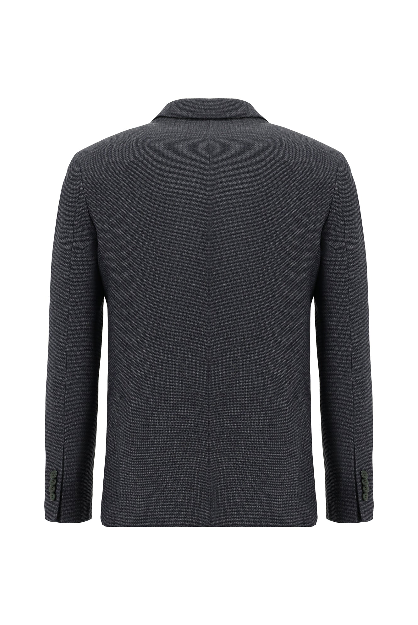 Orta Gri 7 Drop Super Slim Fit Eksra Dar Kesim Desenli Spor Ceket - Image 2
