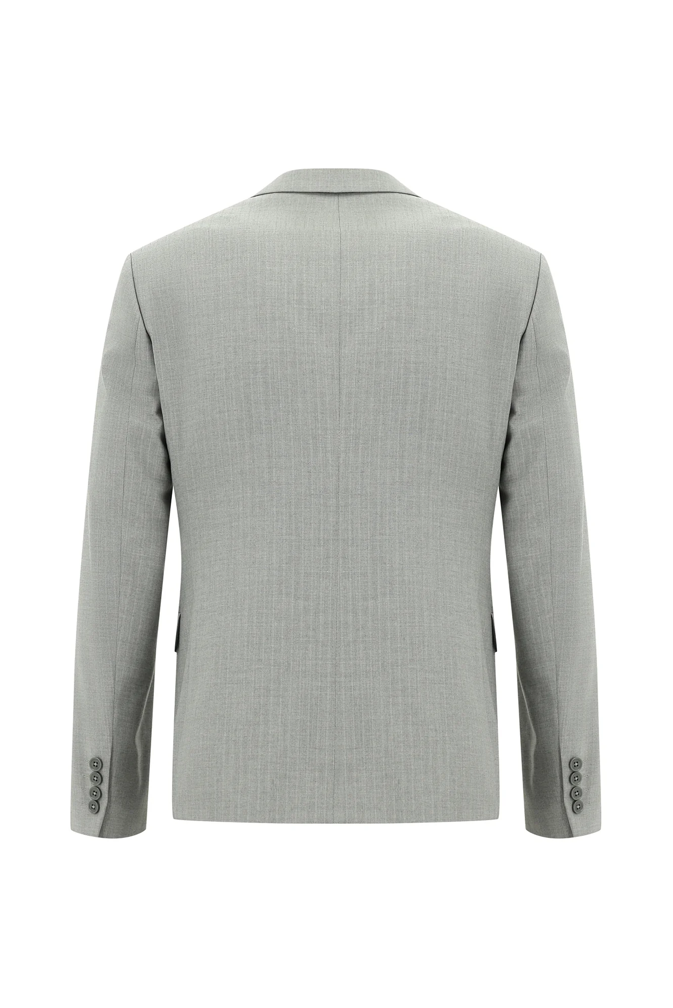 Orta Gri 7 Drop Super Slim Fit Eksra Dar Kesim Fit Çizgili Takım Elbise - Image 3