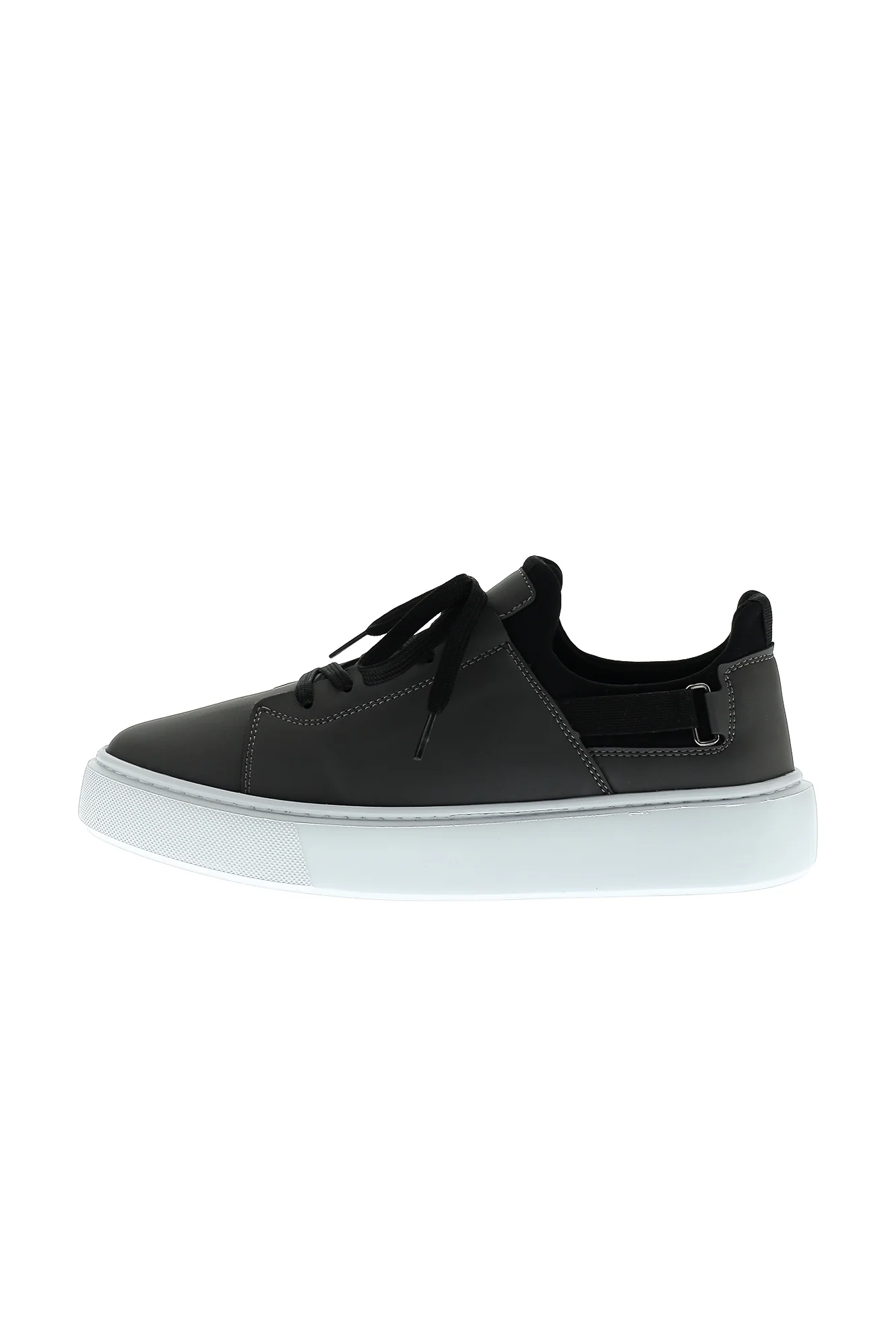 Orta Gri Techno-Line Sneaker Deri Ayakkabı - Image 2