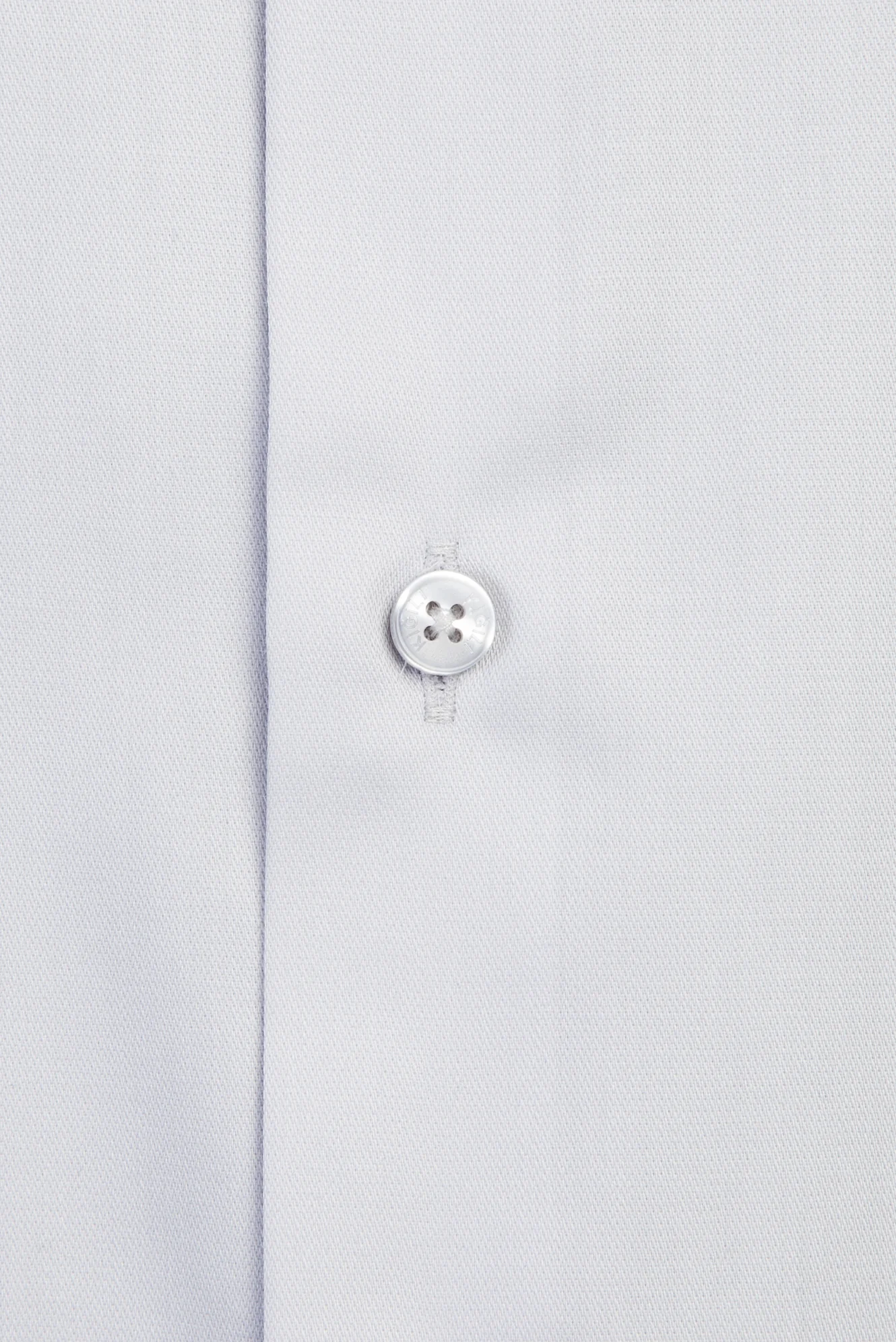 Orta Gri Uzun Kol Slim Fit Dar Kesim Non Iron Gömlek - Image 3
