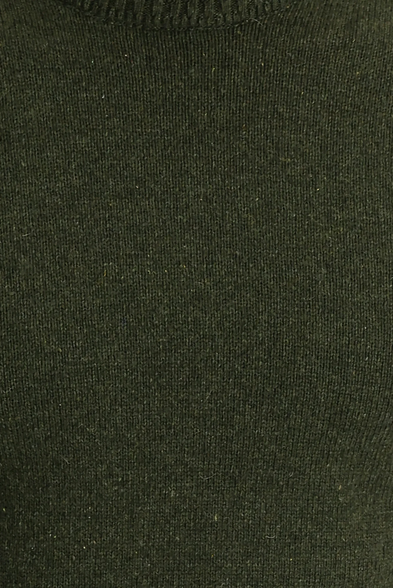 Orta Haki Bisiklet Yaka Slim Fit Dar Kesim Yünlü Triko Kazak - Image 4