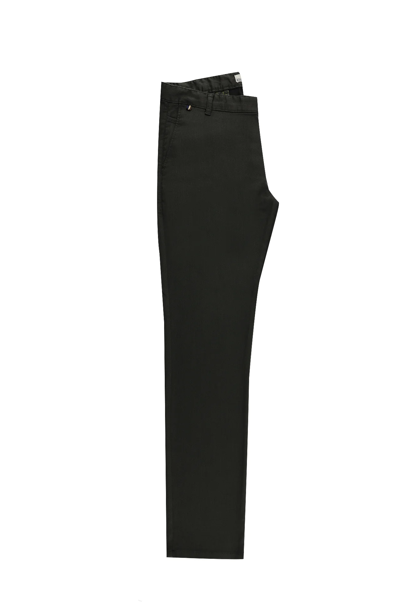 Orta Haki Regular Fit Standart Kesim Likralı Kanvas / Chino Pantolon - Image 2