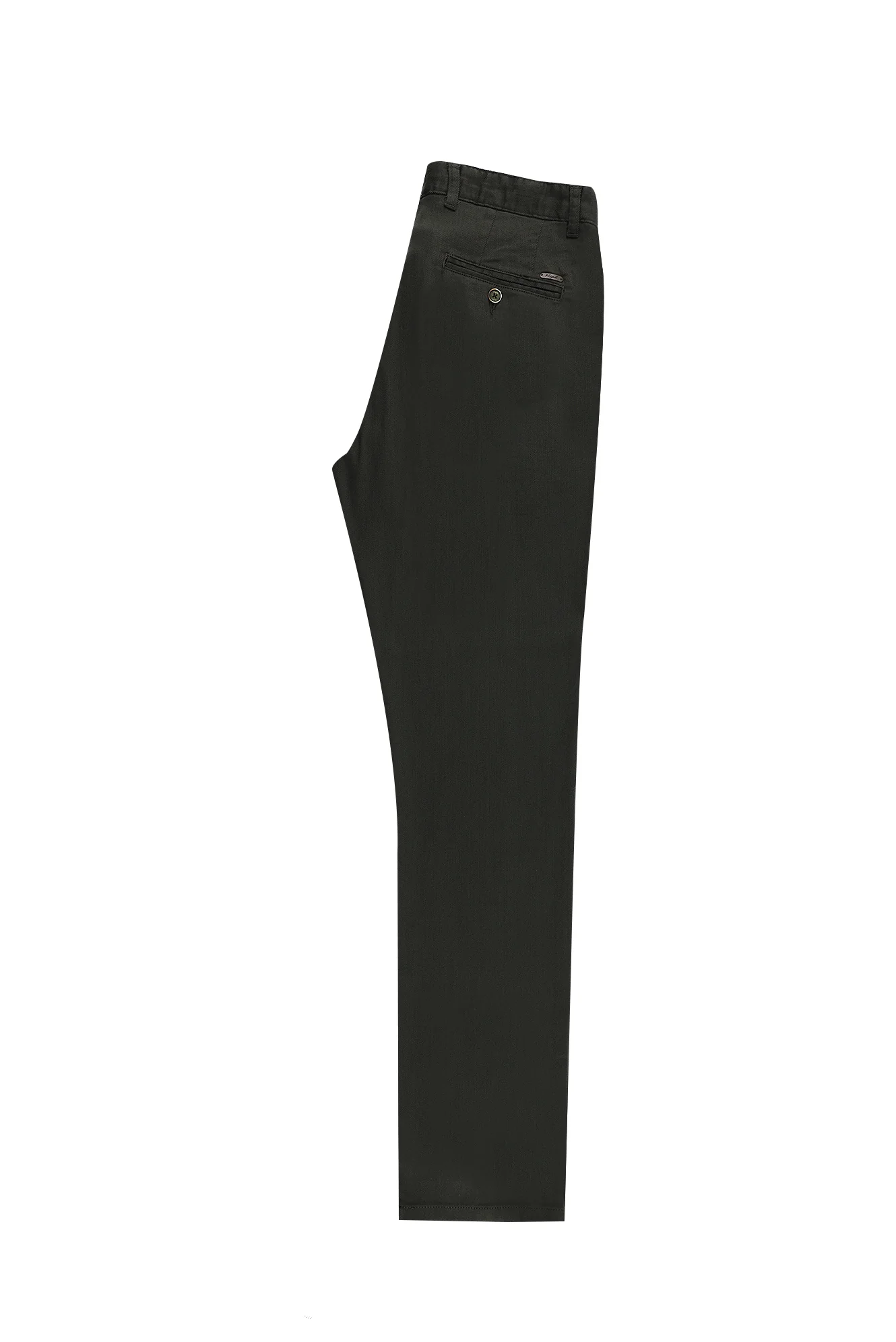Orta Haki Regular Fit Standart Kesim Likralı Kanvas / Chino Pantolon - Image 3