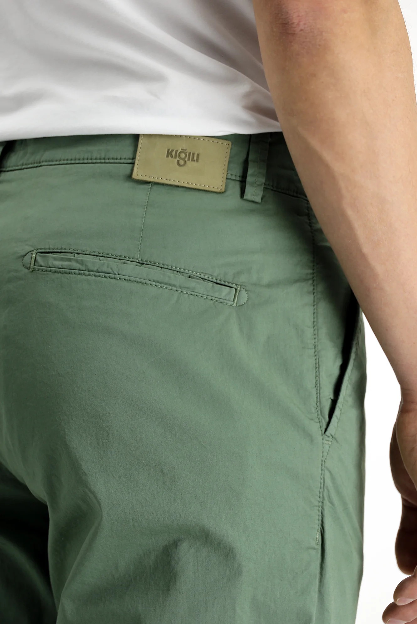 Orta Haki Regular Fit Standart Kesim Likralı Kanvas / Chino Pantolon - Image 6