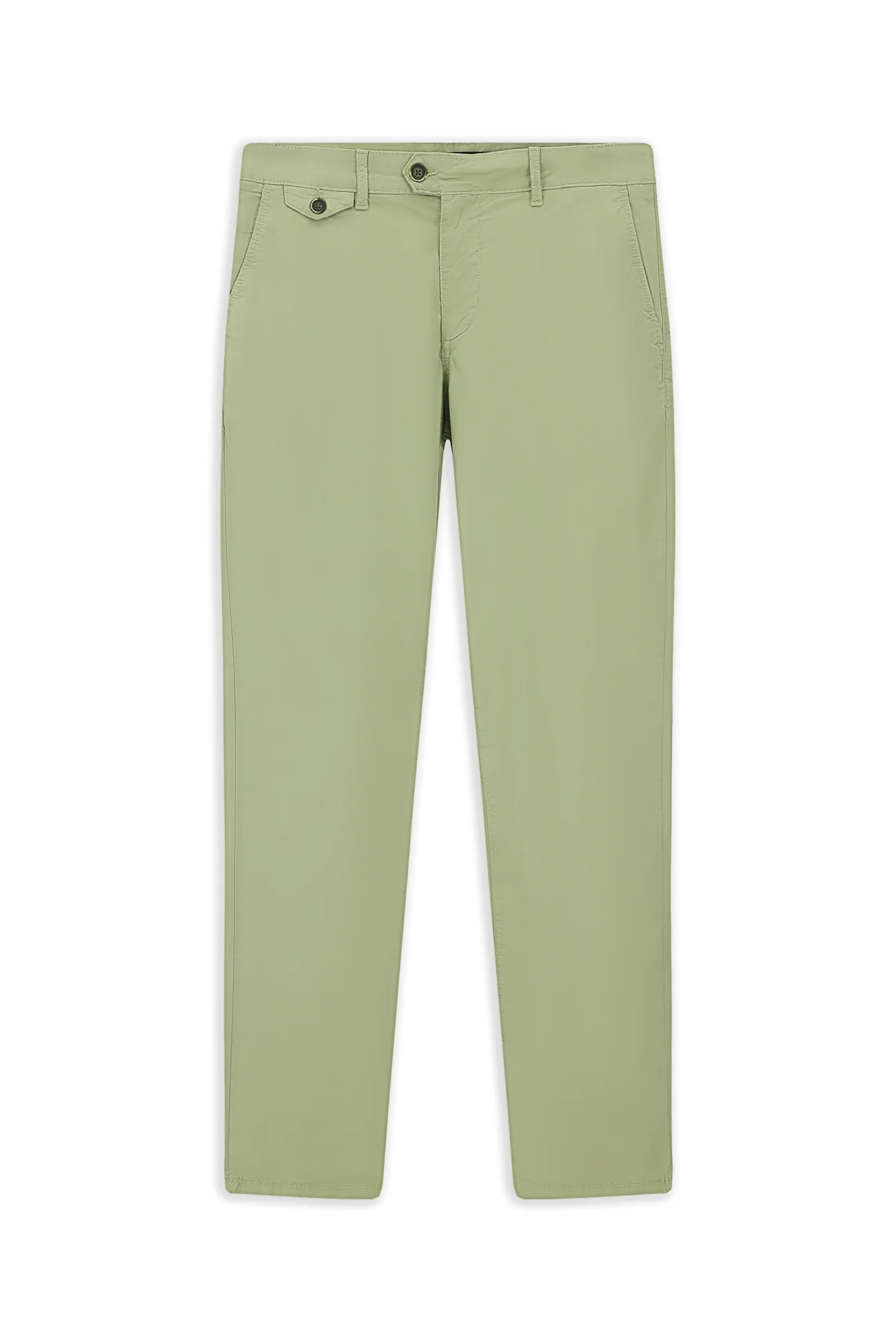 Orta Haki Regular Fit Standart Kesim Likralı Kanvas / Chino Pantolon - Image 7