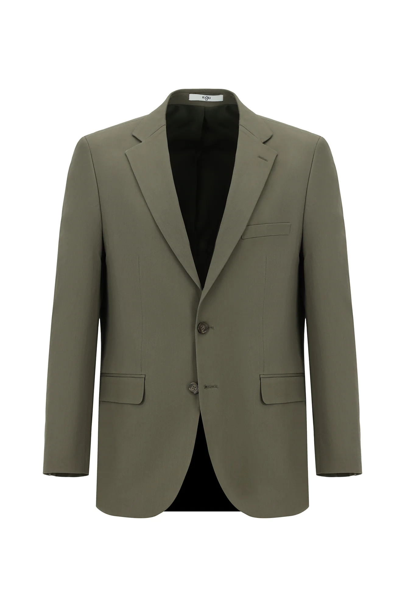 Orta Haki 4 Drop Relaxed Fit Rahat Kesim Takım Elbise - Image 2