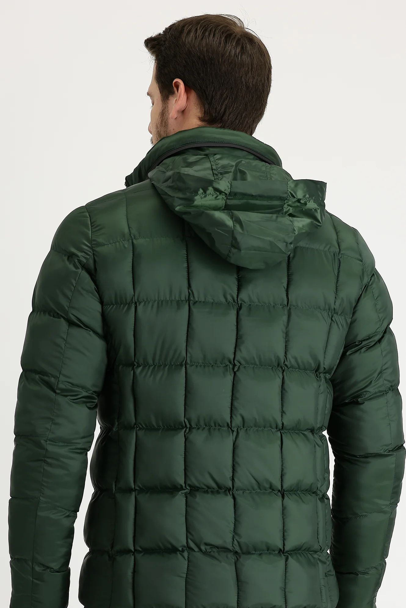 Orta Haki Slim Fit Dar Kesim Spor Mont - Image 5
