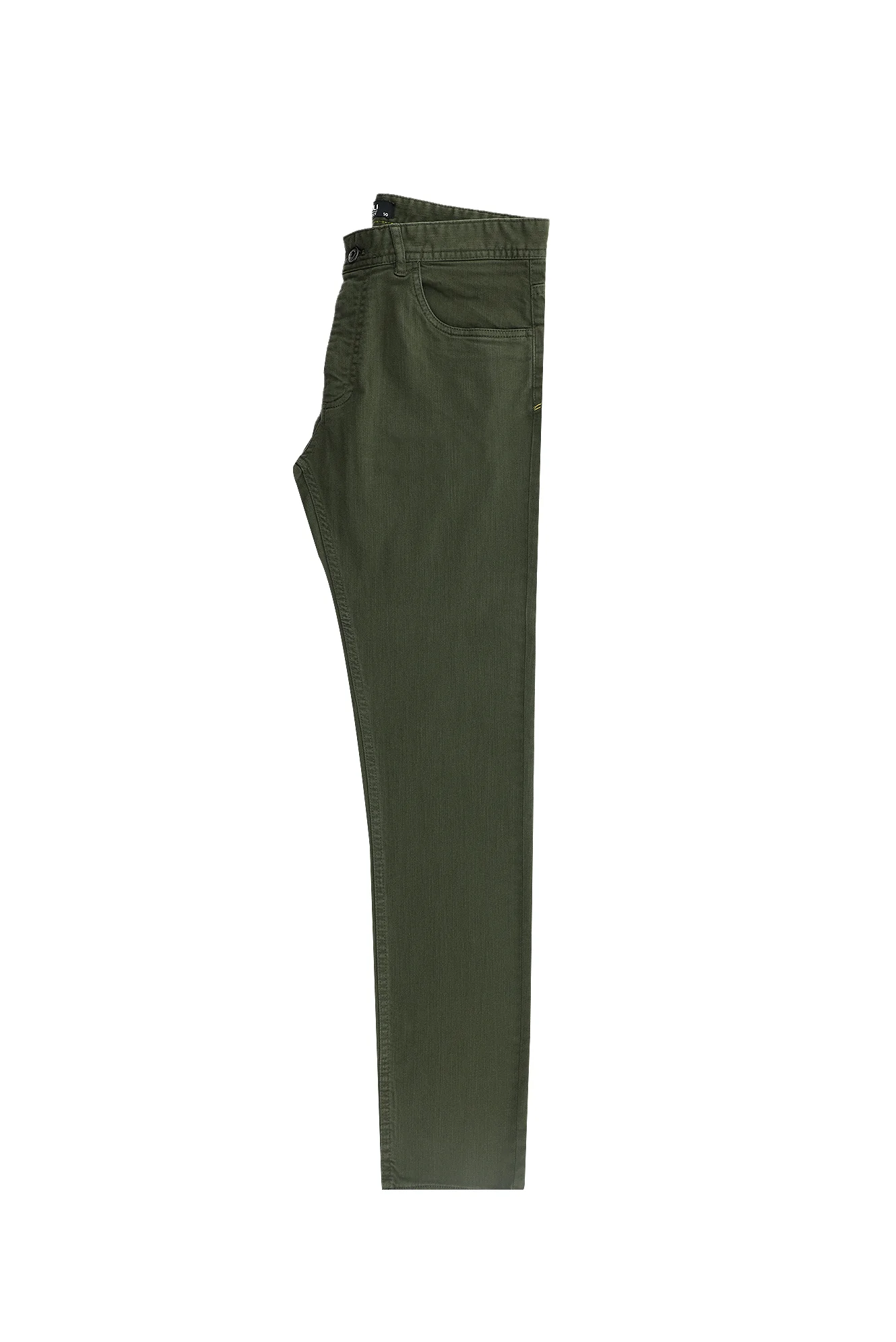Orta Haki Slim Fit Dar Kesim Likralı Kanvas / Chino Pantolon