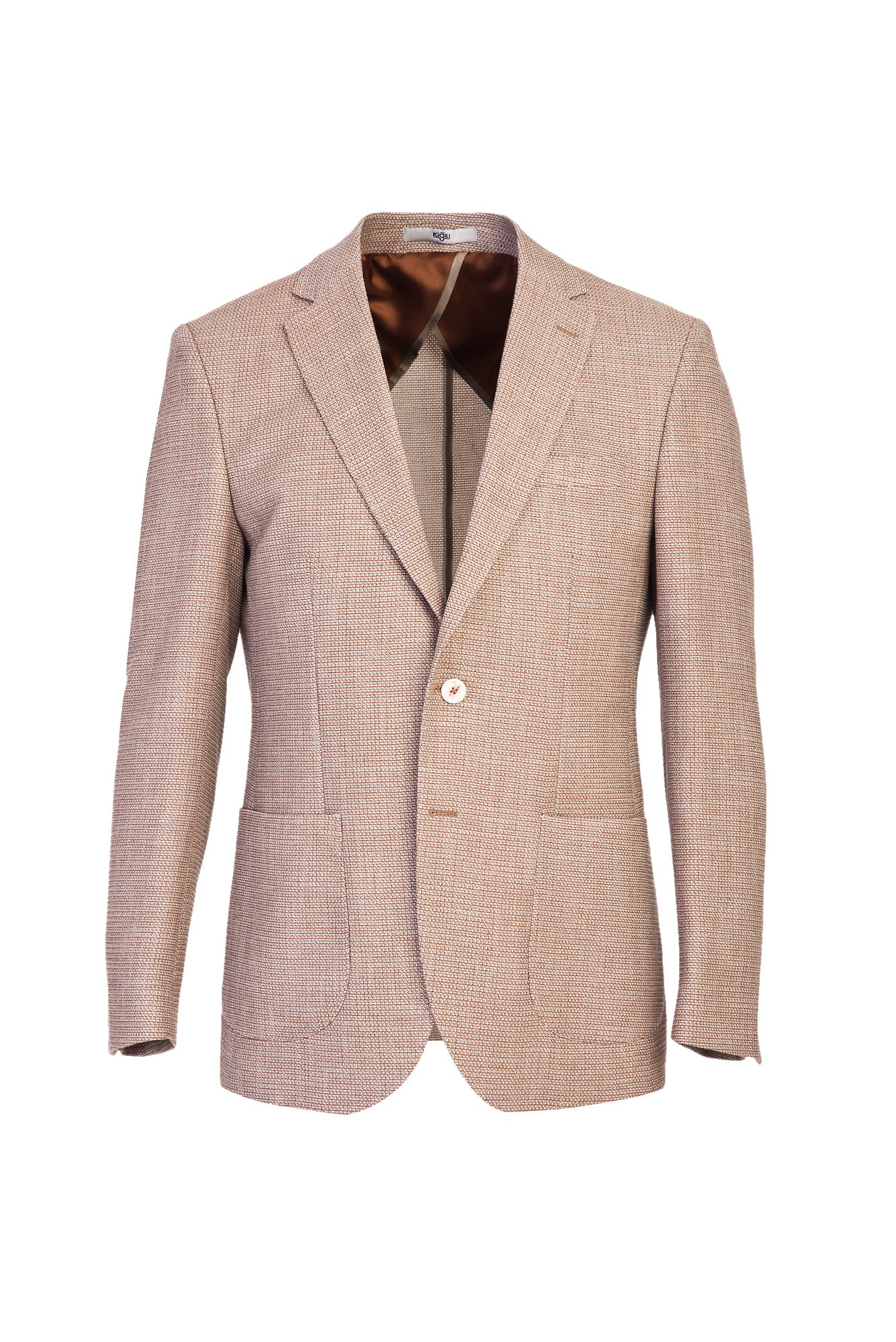 Orta Kahve 4 Drop Relaxed Fit Rahat Kesim AK KUŞGÖZÜ CEKET