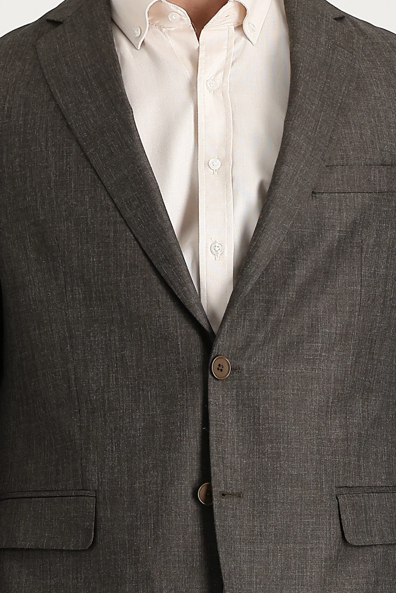 Orta Kahve 6 Drop Regular Fit Standart Kesim Desenli Takım Elbise - Image 6