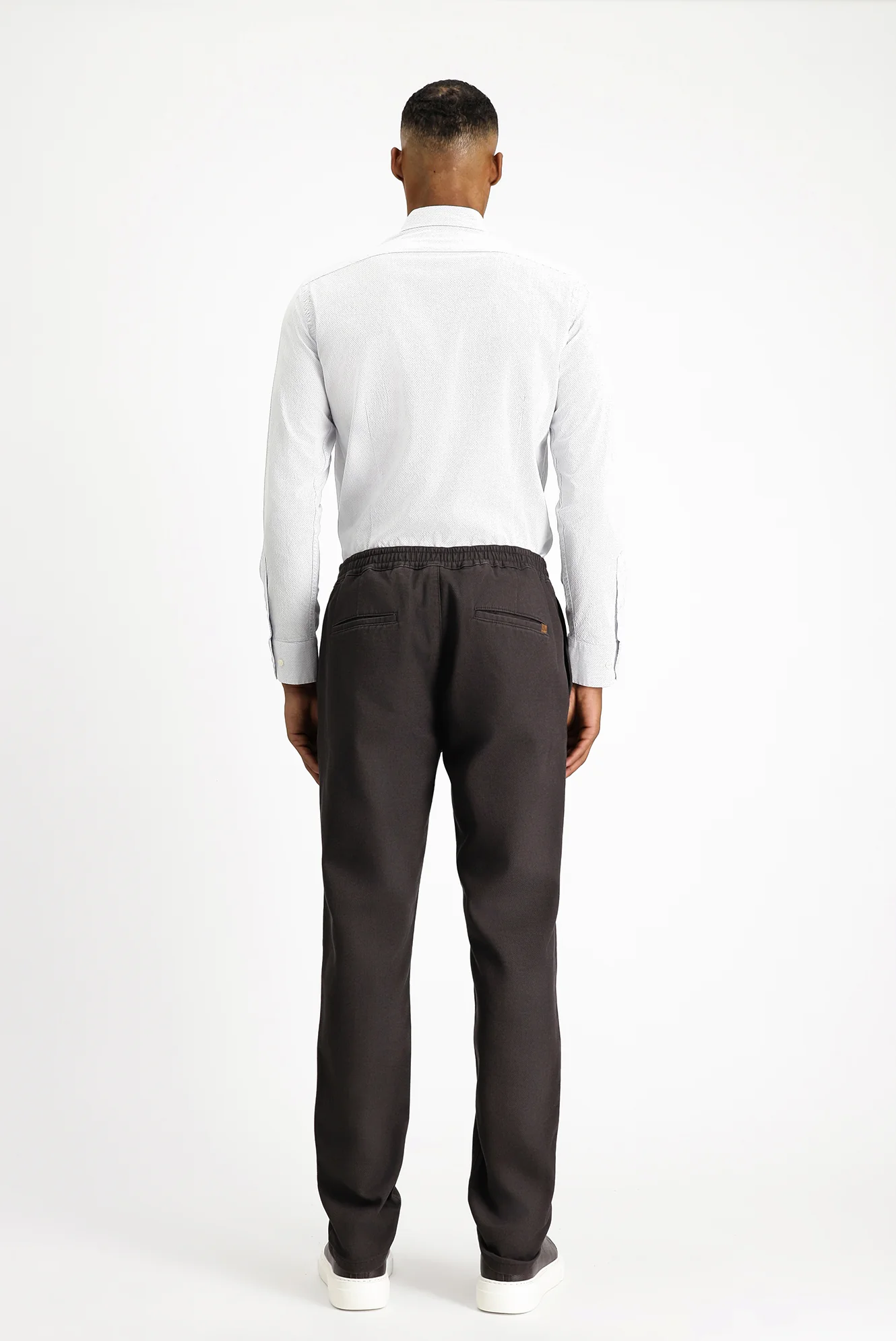 Orta Kahve Regular Fit Standart Kesim Likralı Kanvas / Chino Pantolon - Image 4