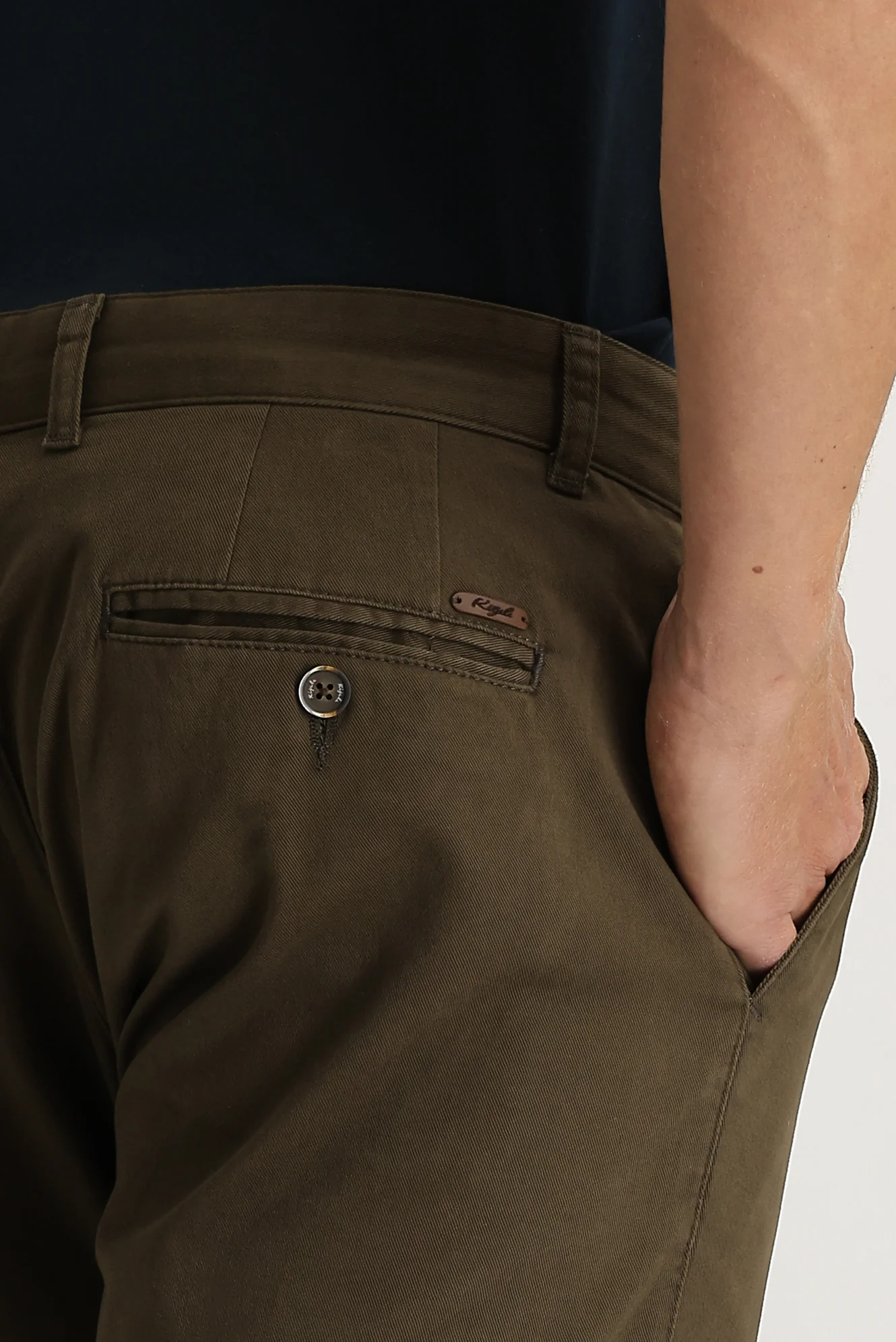 Orta Kahve Regular Fit Standart Kesim Likralı Kanvas / Chino Pantolon - Image 3