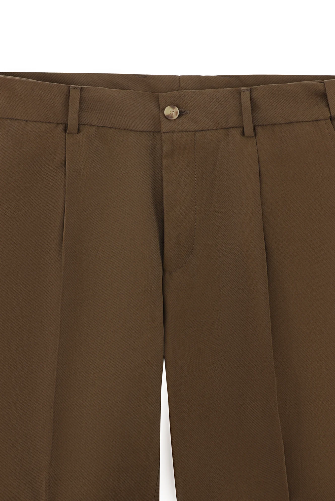 Orta Kahve 7 Drop Slim Fit Dar Kesim Mono Yaka Toba Cep Beli Lastikli Desenli Modal Karışımlı Takım Elbise - Image 3