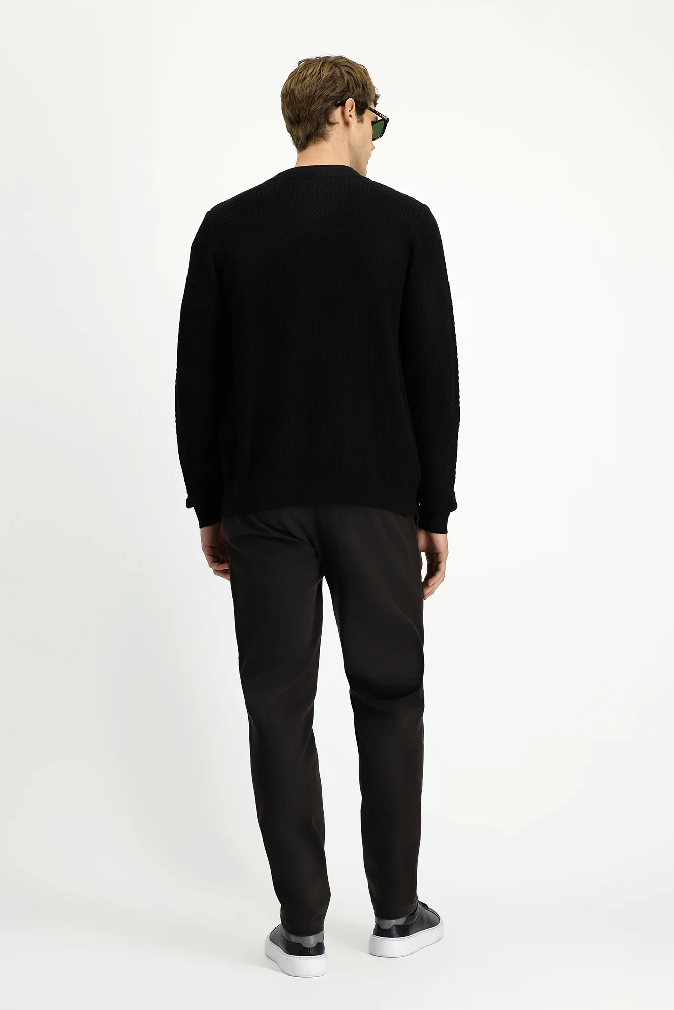 Orta Kahve Slim Fit Dar Kesim Likralı Kanvas / Chino Pantolon - Image 4