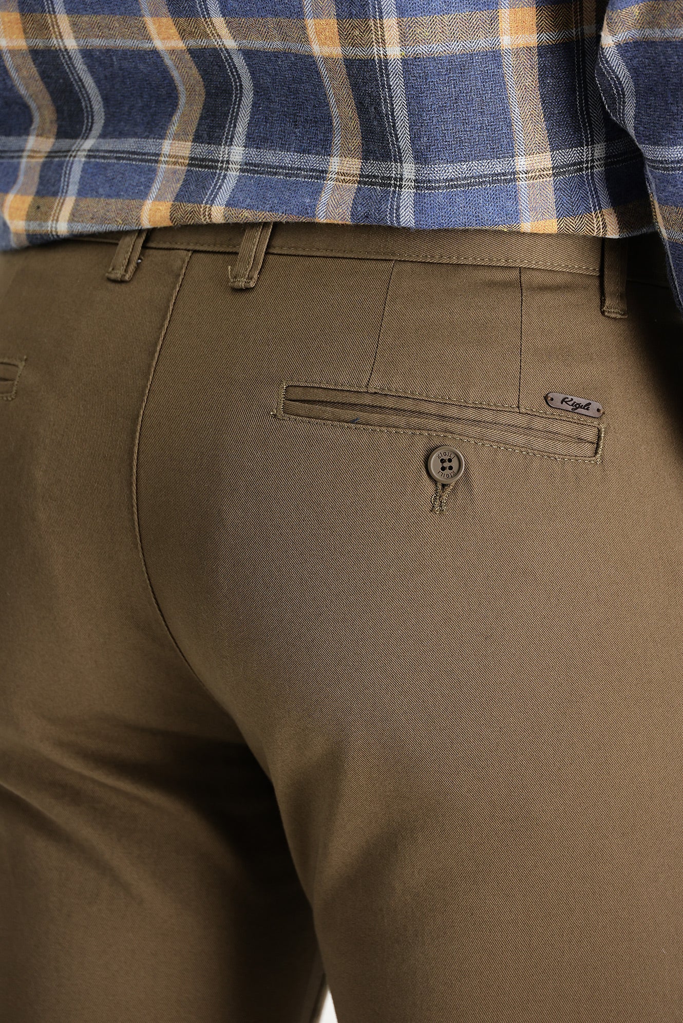 Orta Kahve Relaxed Fit Rahat Kesim Pamuk Kanvas / Chino Pantolon - Image 5
