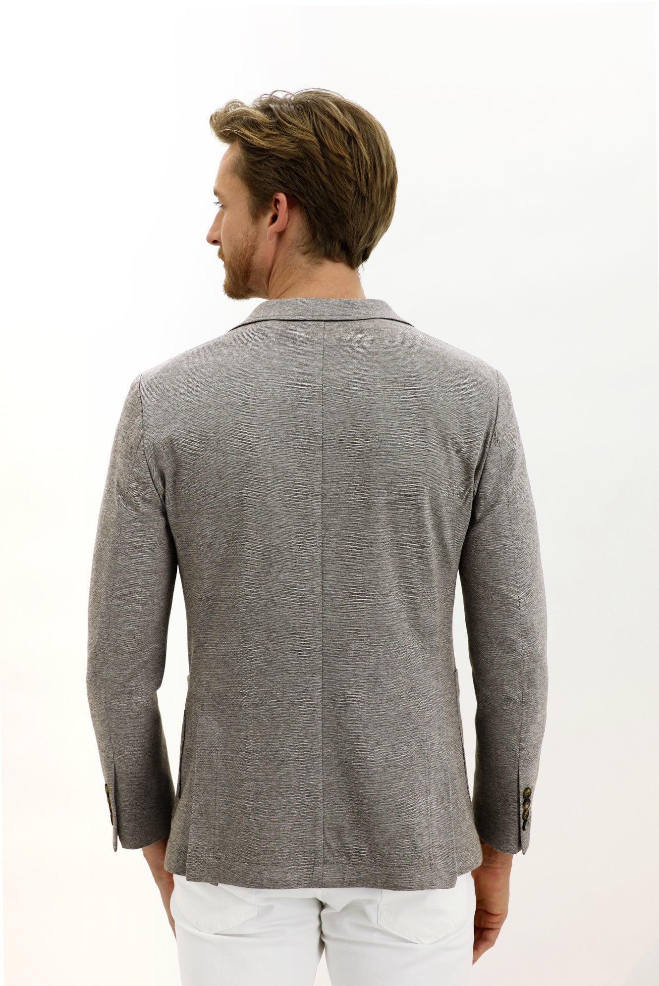Orta Kahve 7 Drop Slim Fit Dar Kesim Ceket - Image 4