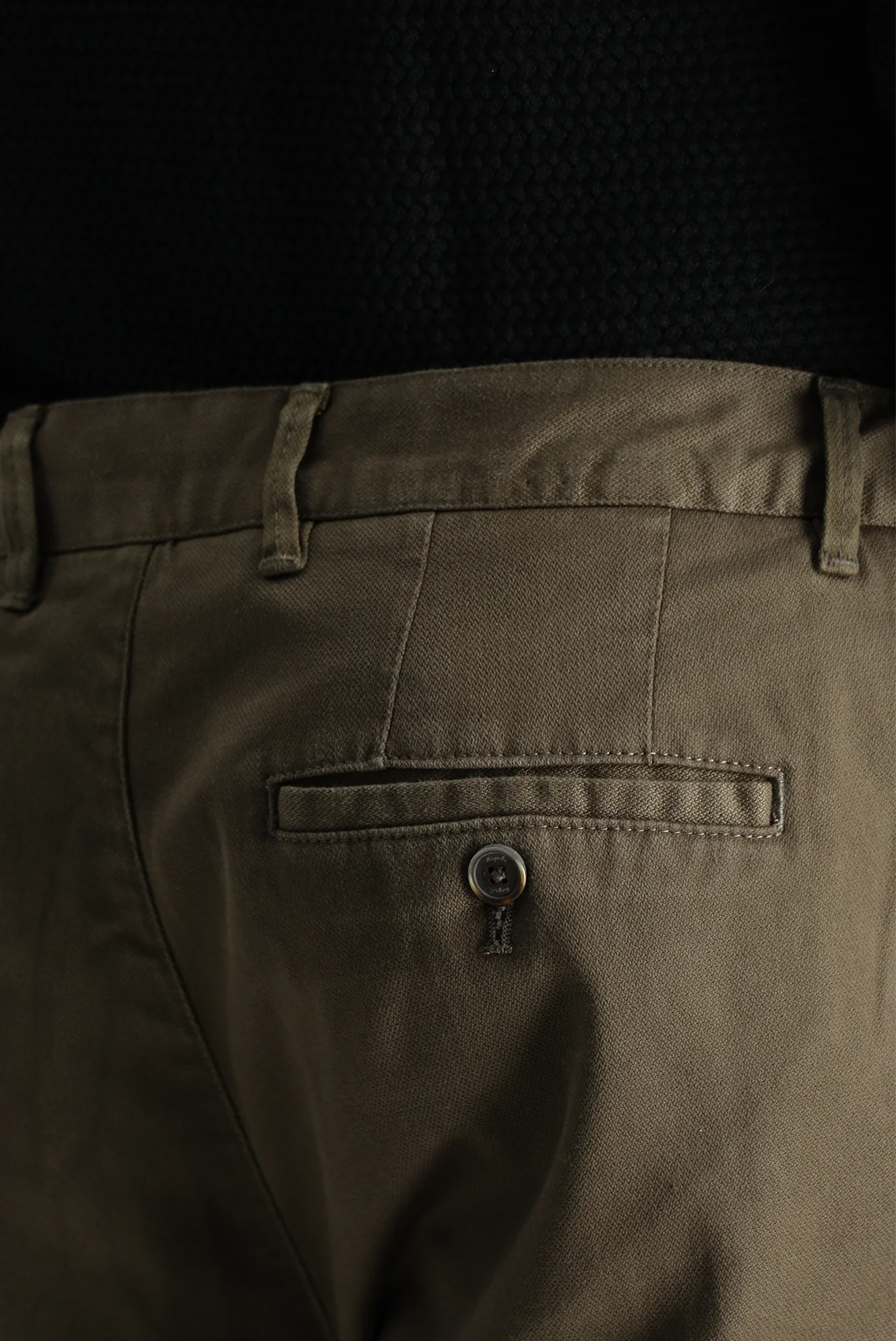 Orta Kahve Slim Fit Dar Kesim Likralı Kanvas / Chino Pantolon - Image 5