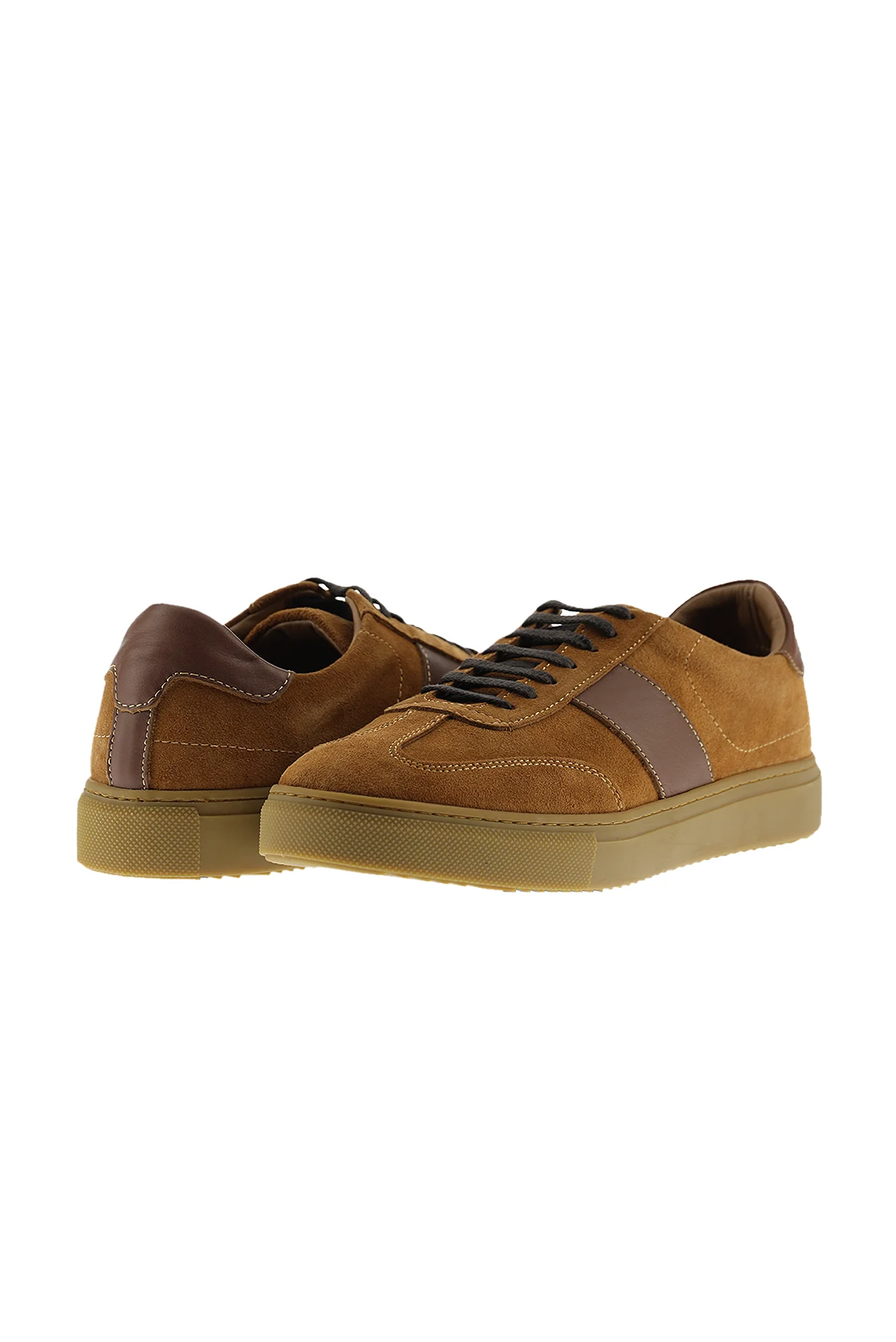 Orta Kahve Sneaker Deri Ayakkabı